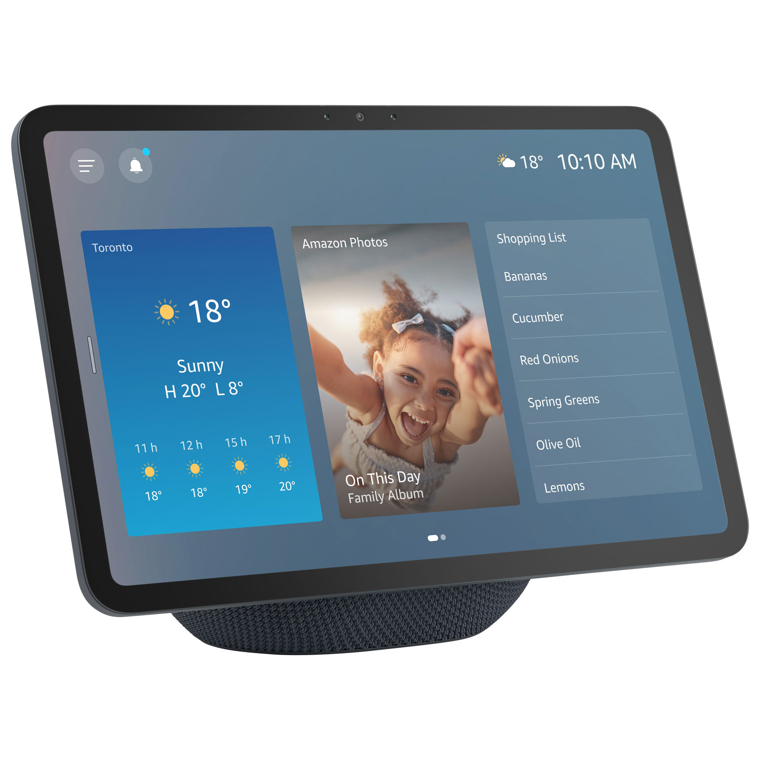 Écran intelligent Echo Show 11 d'Amazon avec son spatial et Alexa+ - Graphite