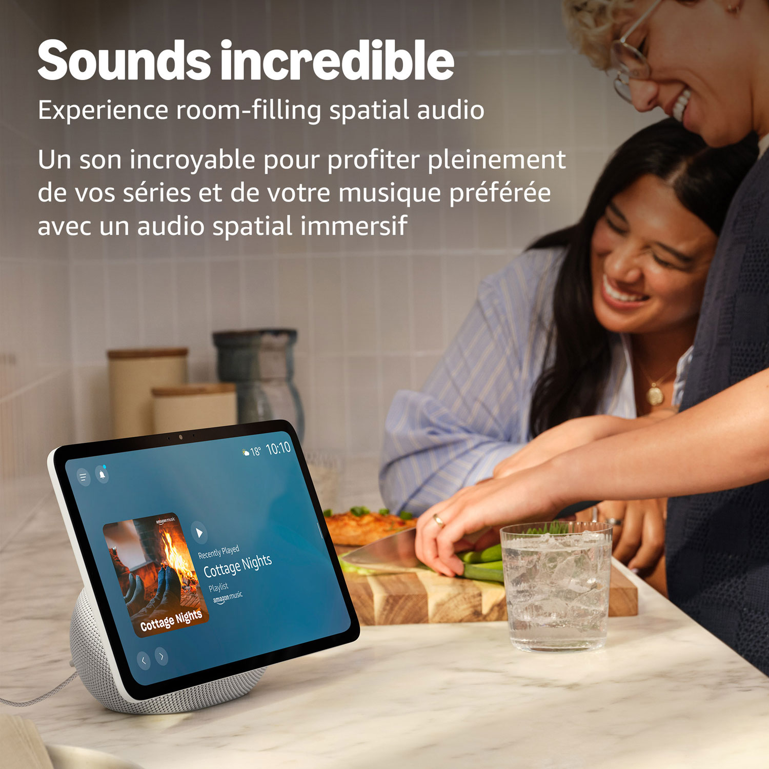 Écran intelligent Echo Show 11 d'Amazon avec son spatial et Alexa+ - Graphite