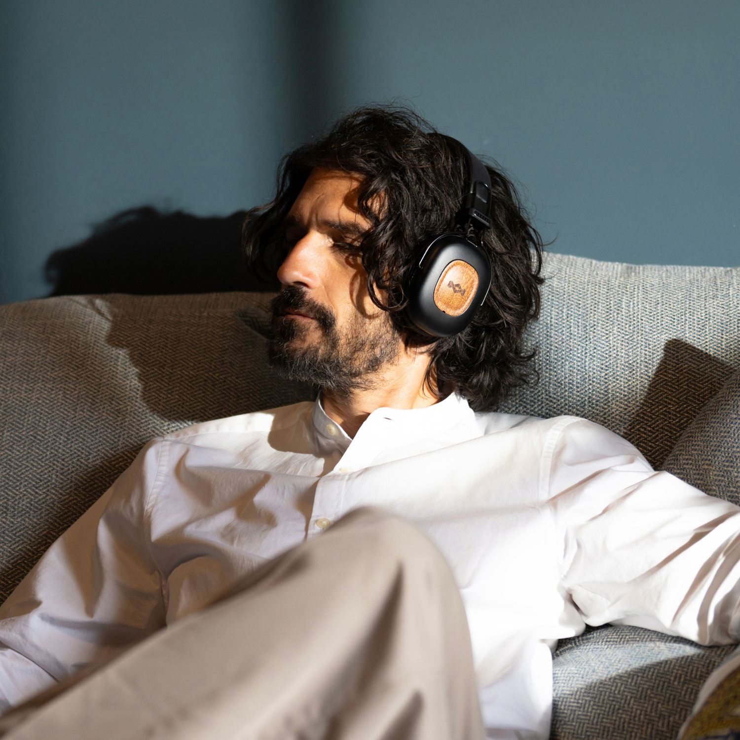 Casque d'écoute Bluetooth à suppression active du bruit Positive Vibration Rebel de House of Marley - Noir