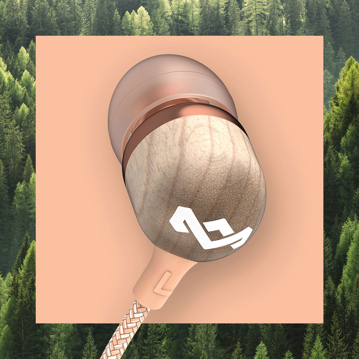 Écouteurs boutons à isolation sonore Smile Jamaica de House of Marley - Cuivré