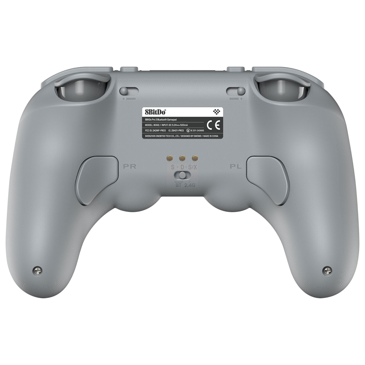 8BitDo Pro 3 Bluetooth Gamepad Controller for Switch/Switch 2/Windows/Android/iOS - Grey