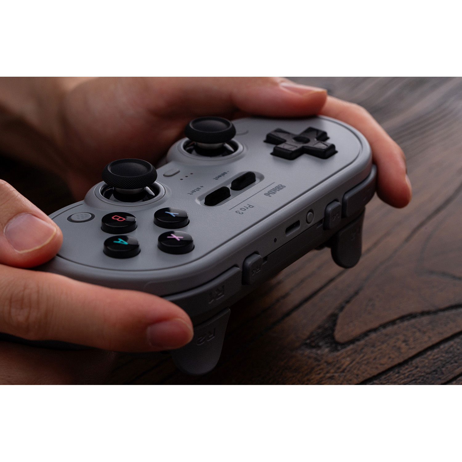 8BitDo Pro 3 Bluetooth Gamepad Controller for Switch/Switch 2/Windows/Android/iOS - Grey