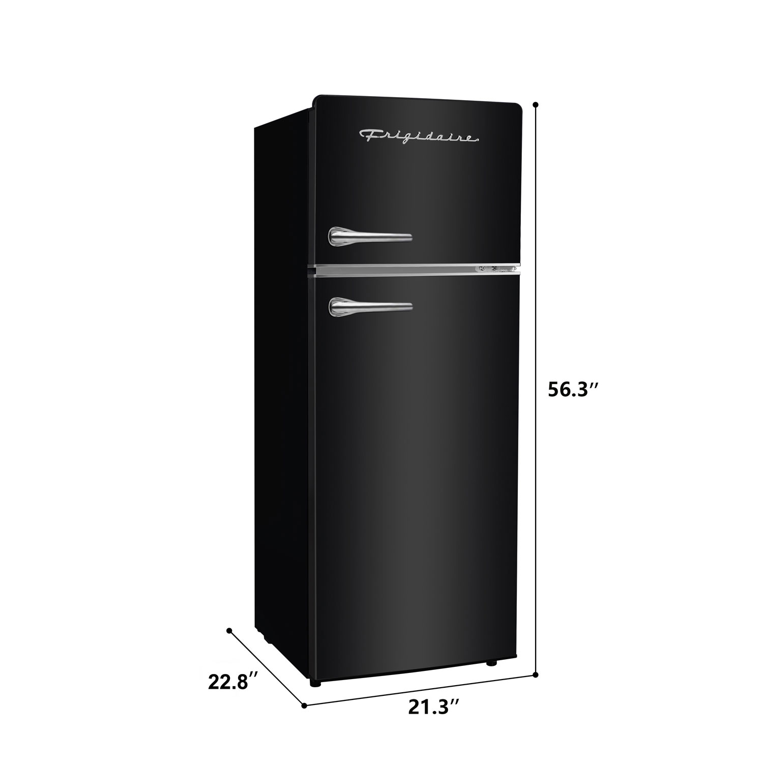 Réfrigérateur rétro à congélateur supérieur 22 po 7,2 pi³ de Frigidaire - Noir