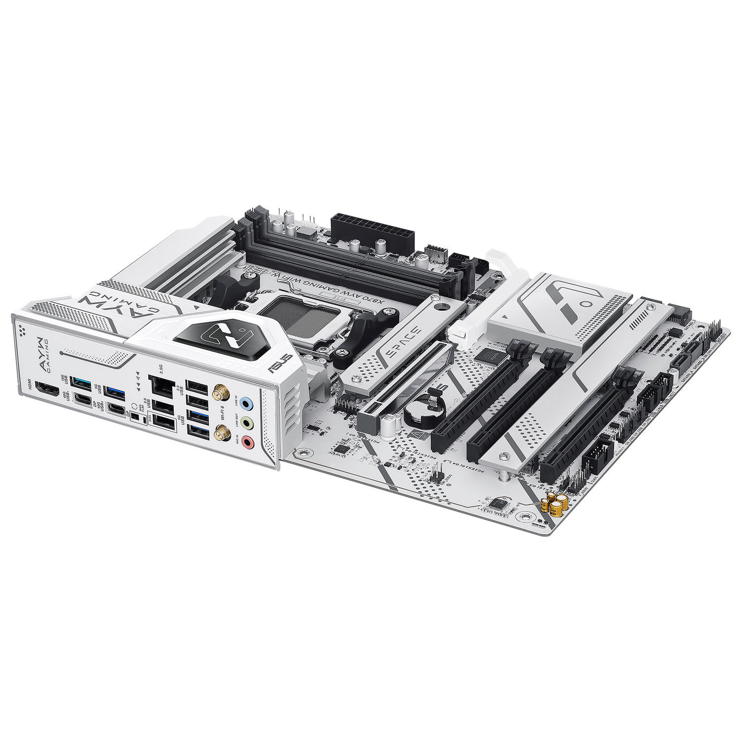 Carte mère X870 AYW Gaming Wi-Fi 6 AM5 DDR5 d'ASUS pour processeurs Ryzen 9000/8000/7000 d'AMD