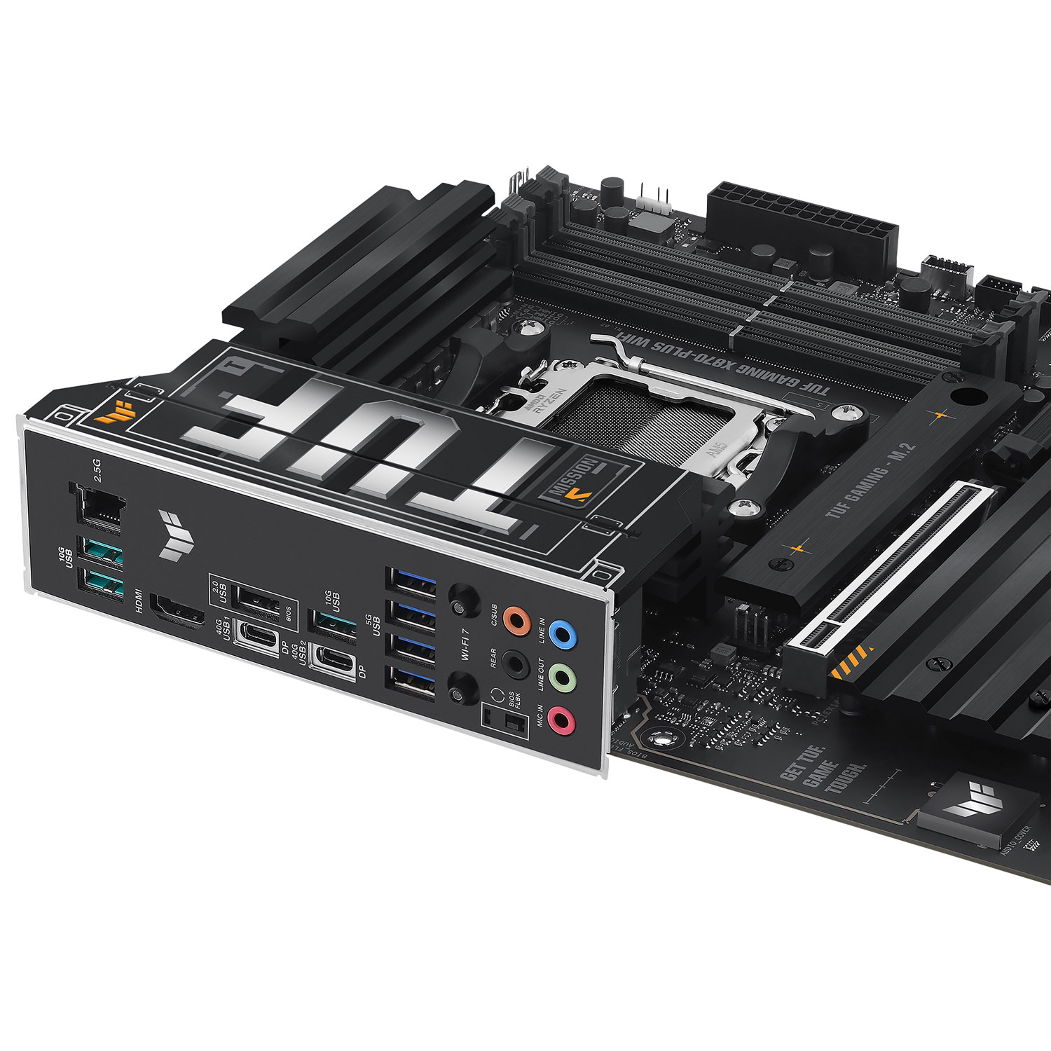 Carte mère TUF GAMING X870-PLUS Wi-Fi 7 ATX AM5 d'ASUS pour processeurs Ryzen 9000/8000/7000 d'AMD