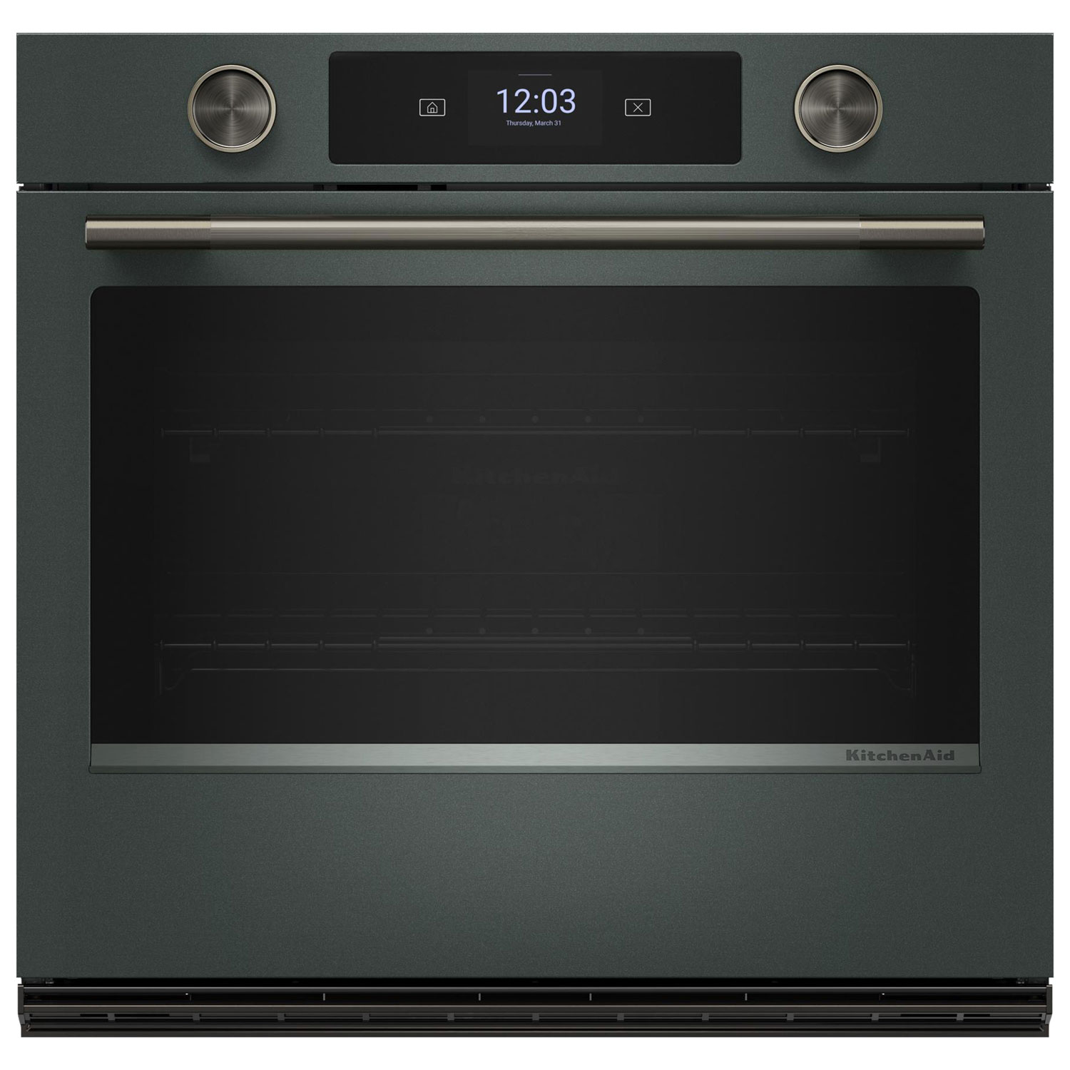 Trousse avec poignée et boutons pour four mural simple de KitchenAid - Minerai noir