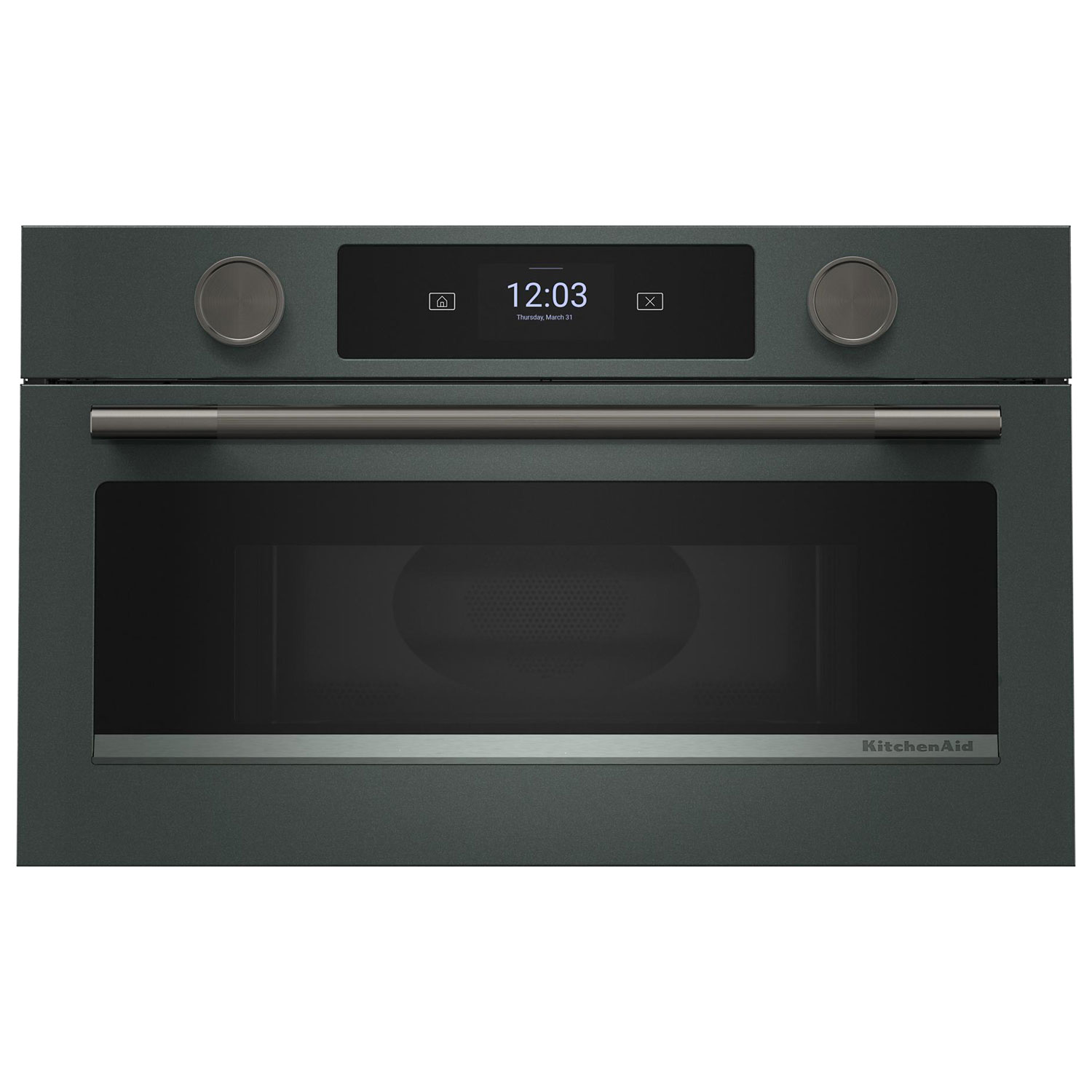 Trousse avec poignée et boutons pour four mural simple de KitchenAid - Minerai noir