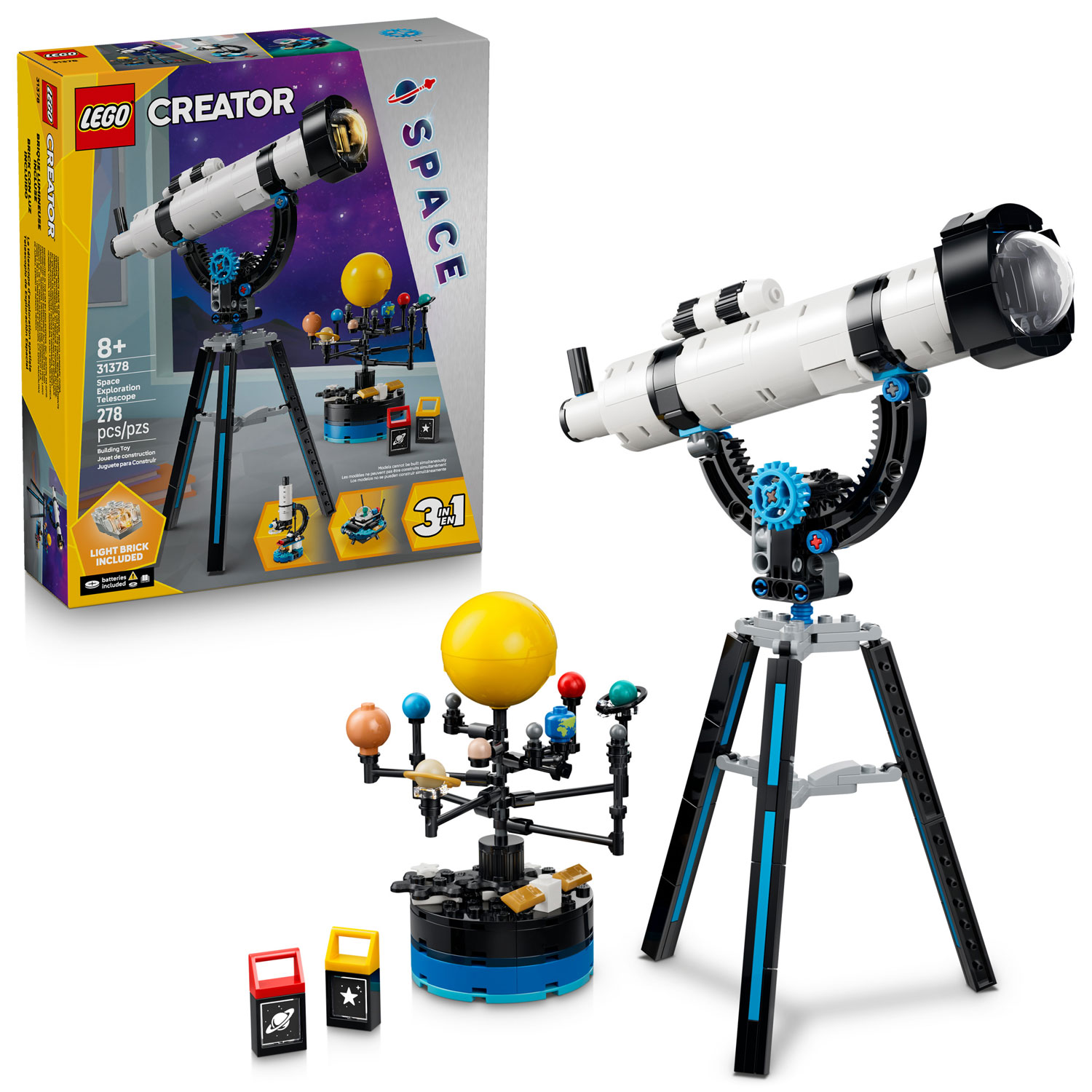 LEGO Creator: 3-in-1 Space Exploration Telescope - 278 Pieces
