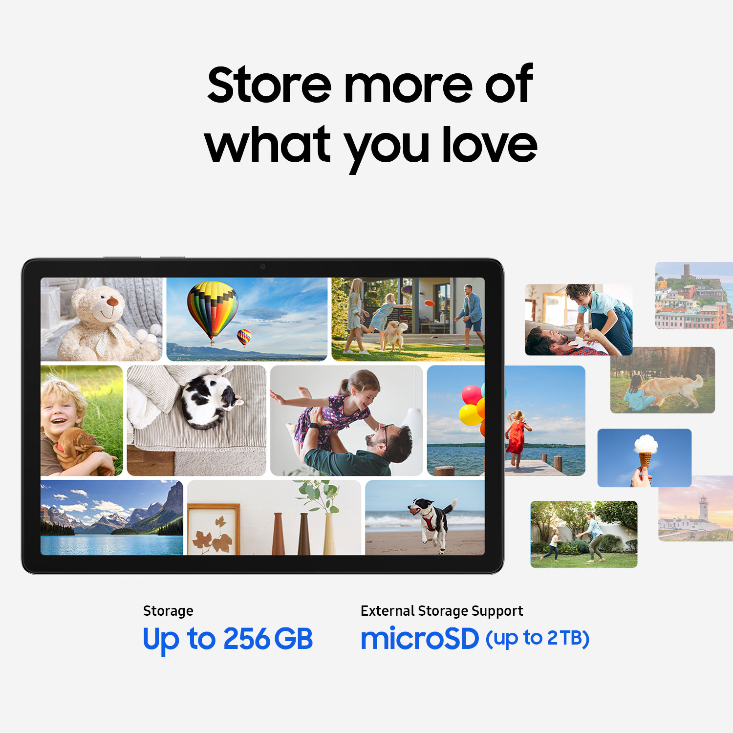 Tablette Galaxy Tab A11+ 11 po 256 Go Android de Samsung à processeur MT8775 de MediaTek - Gris