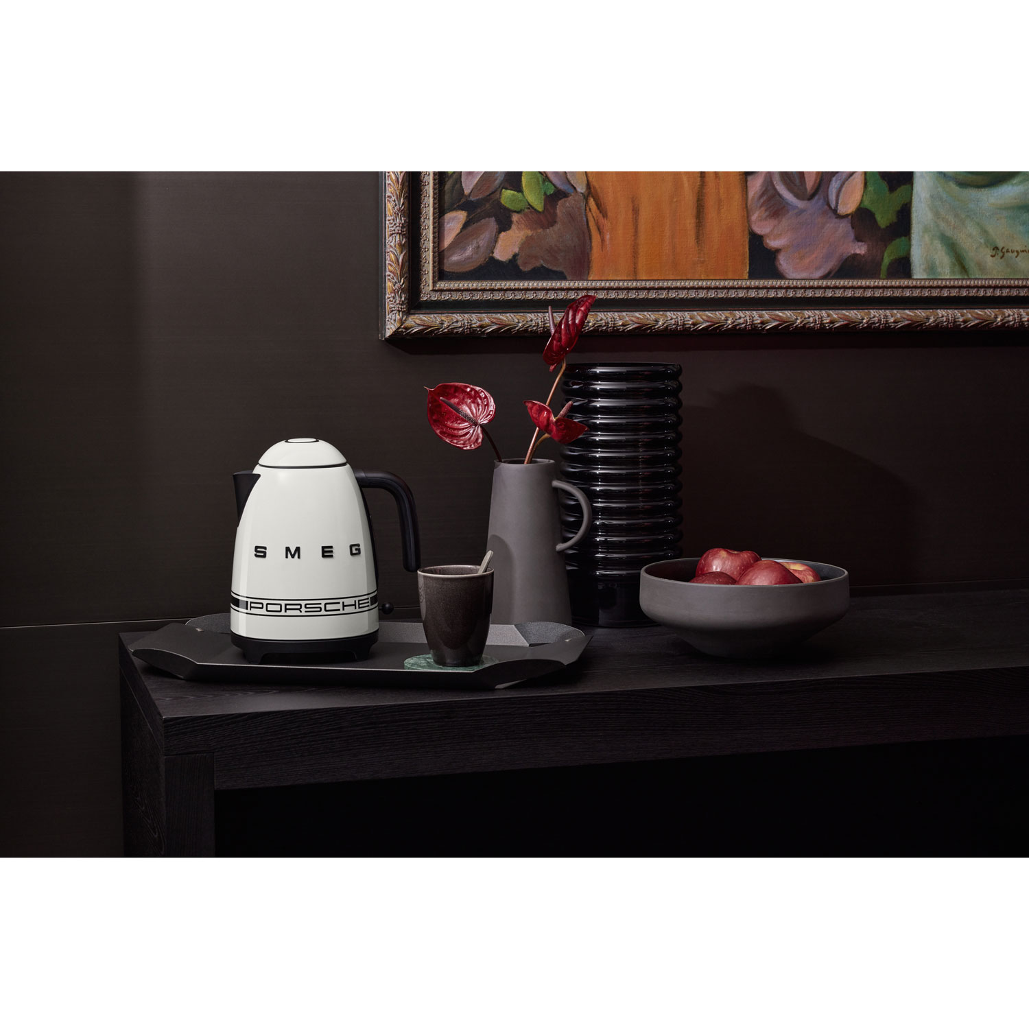 Smeg x Porsche 50's Style Electric Kettle - 1.7L - White - Exclusive Retail Partner