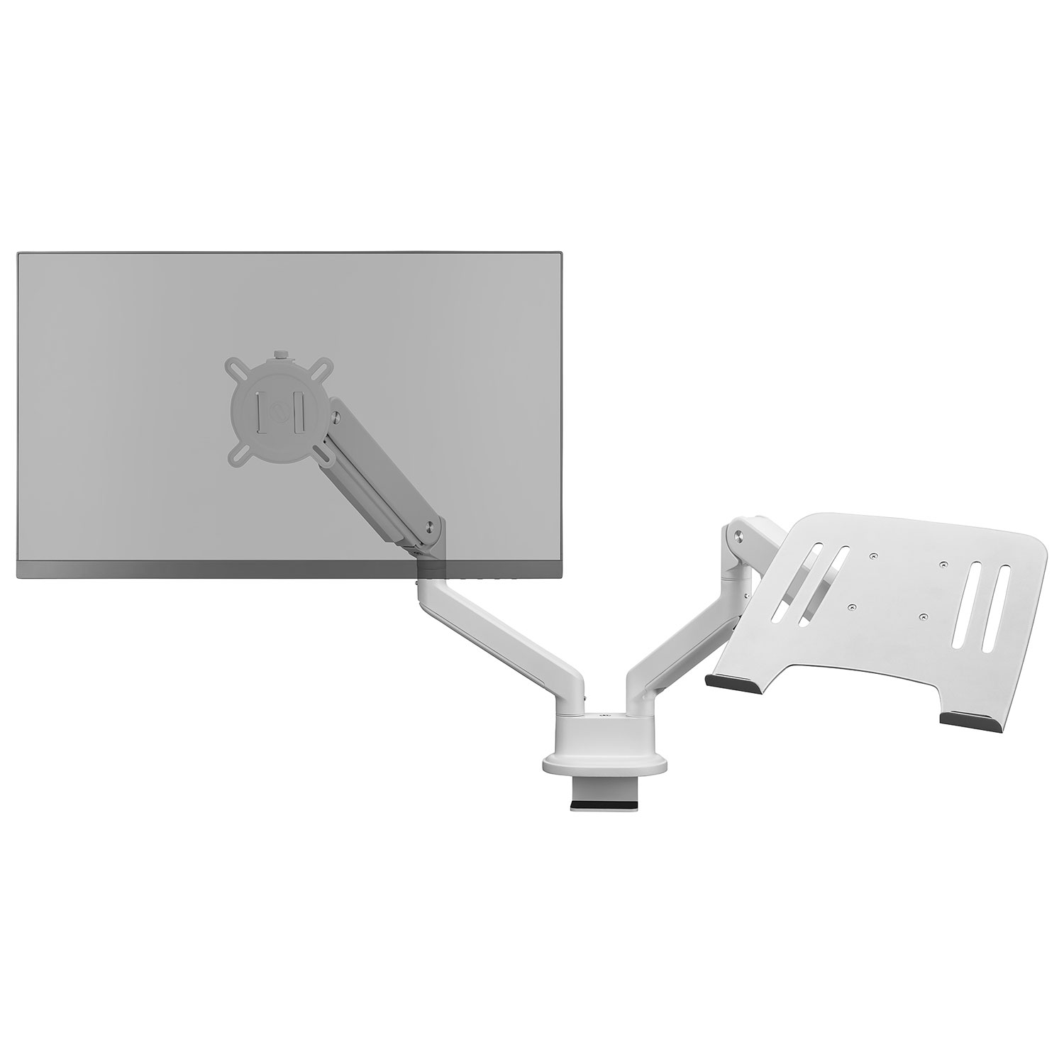 One For All 13" - 35" Solid Dual Monitor Mount - White