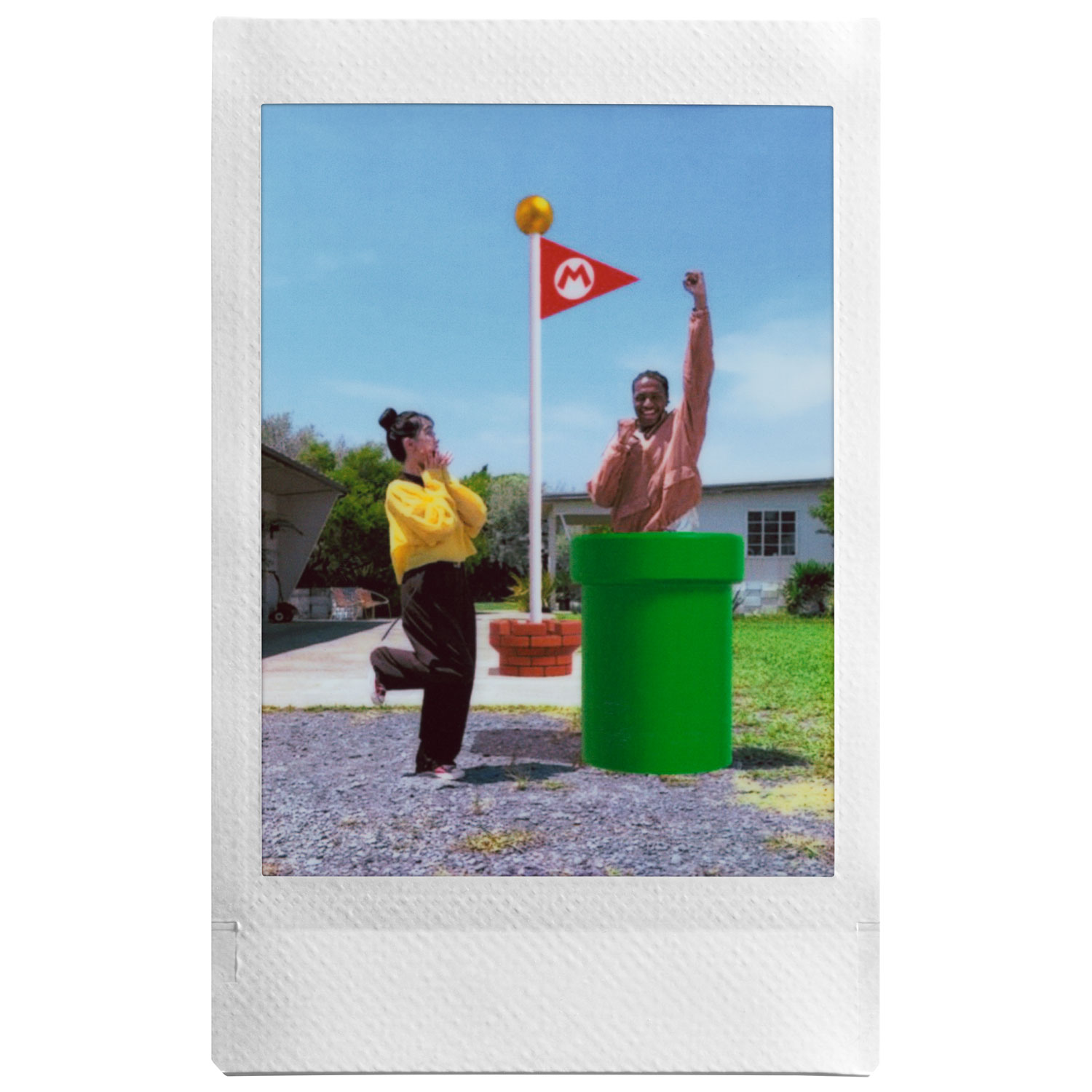 Imprimante pour téléphone intelligent INSTAX MINI Link 3 Super Mario- Blanc Argile