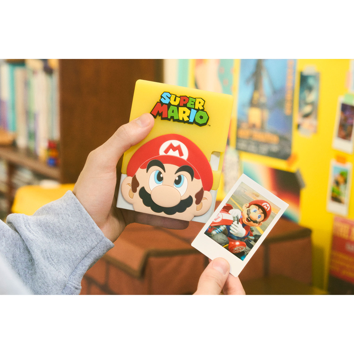 Imprimante pour téléphone intelligent INSTAX MINI Link 3 Super Mario- Blanc Argile