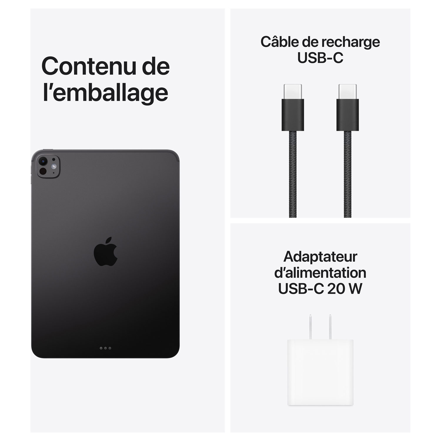 iPad Pro M5 11 po 512 Go avec Wi-Fi d'Apple - Noir infini