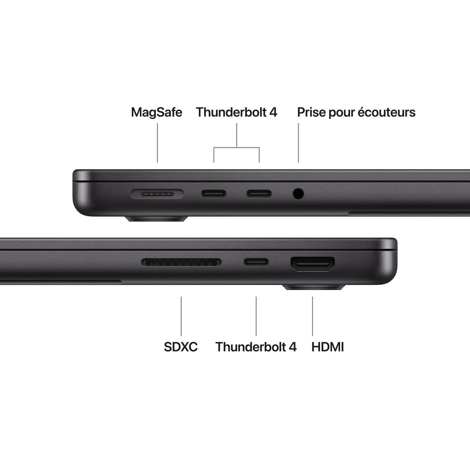 MacBook Pro de 14 po d'Apple - Noir infini (M5 d'Apple/RAM 16 Go/SSD 1 To) - Anglais