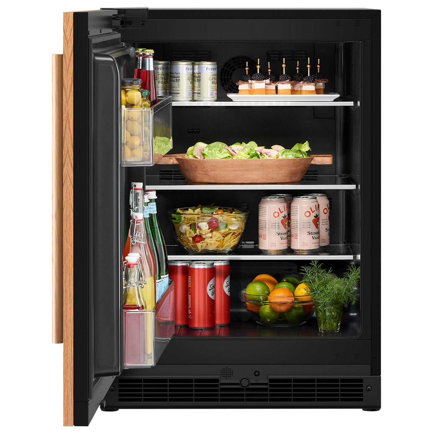 Réfrigérateur de bar de 5 pi³ sous le comptoir de KitchenAid - Compatible avec panneau