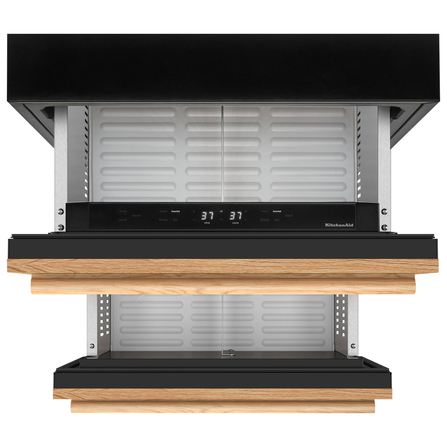 Réfrigérateur de bar encastrable sous le comptoir à deux tiroirs 4,2 pi³ de KitchenAid - Compatible avec panneau