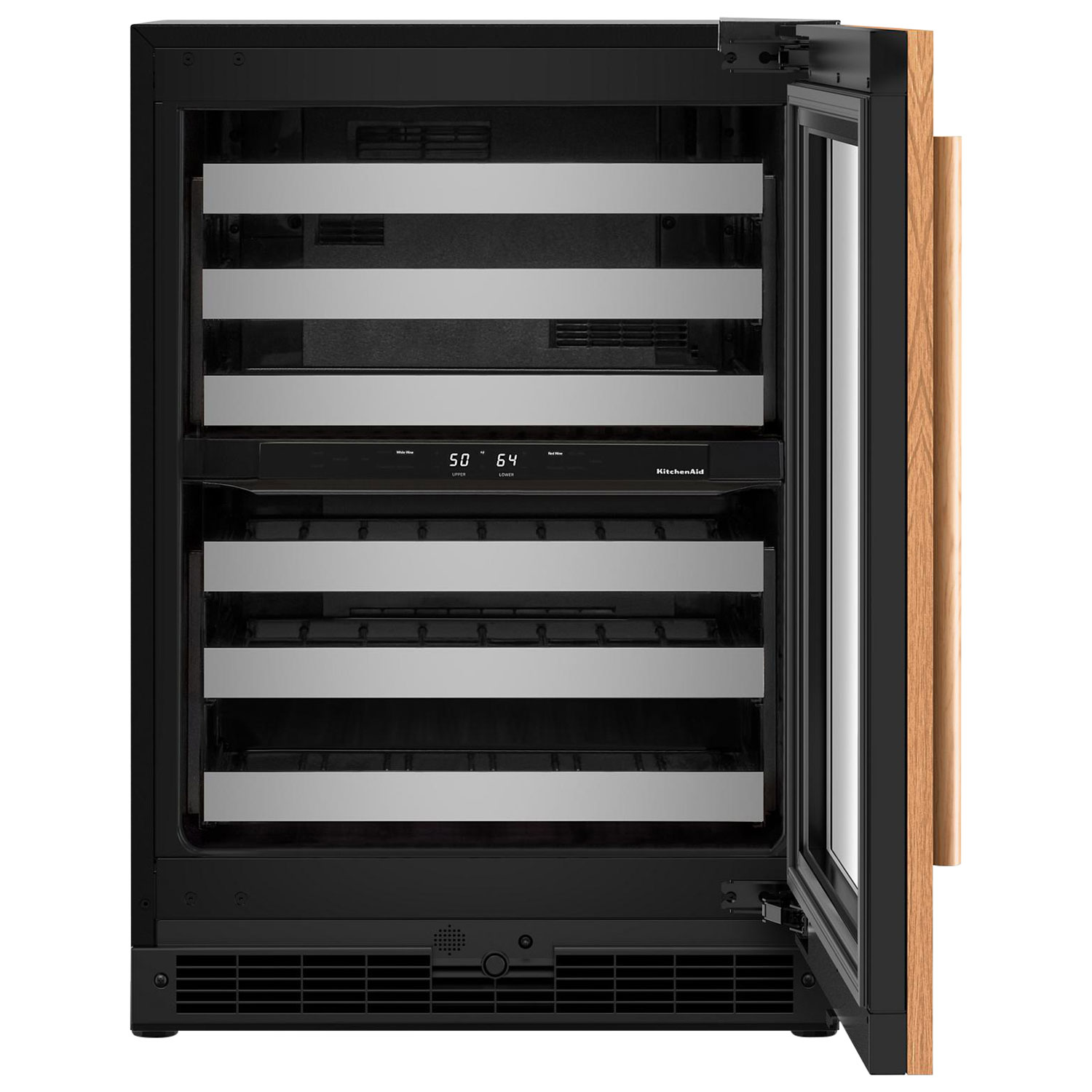 KitchenAid Undercounter 46-Bottle Freestanding Wine Cellar - Panel Ready