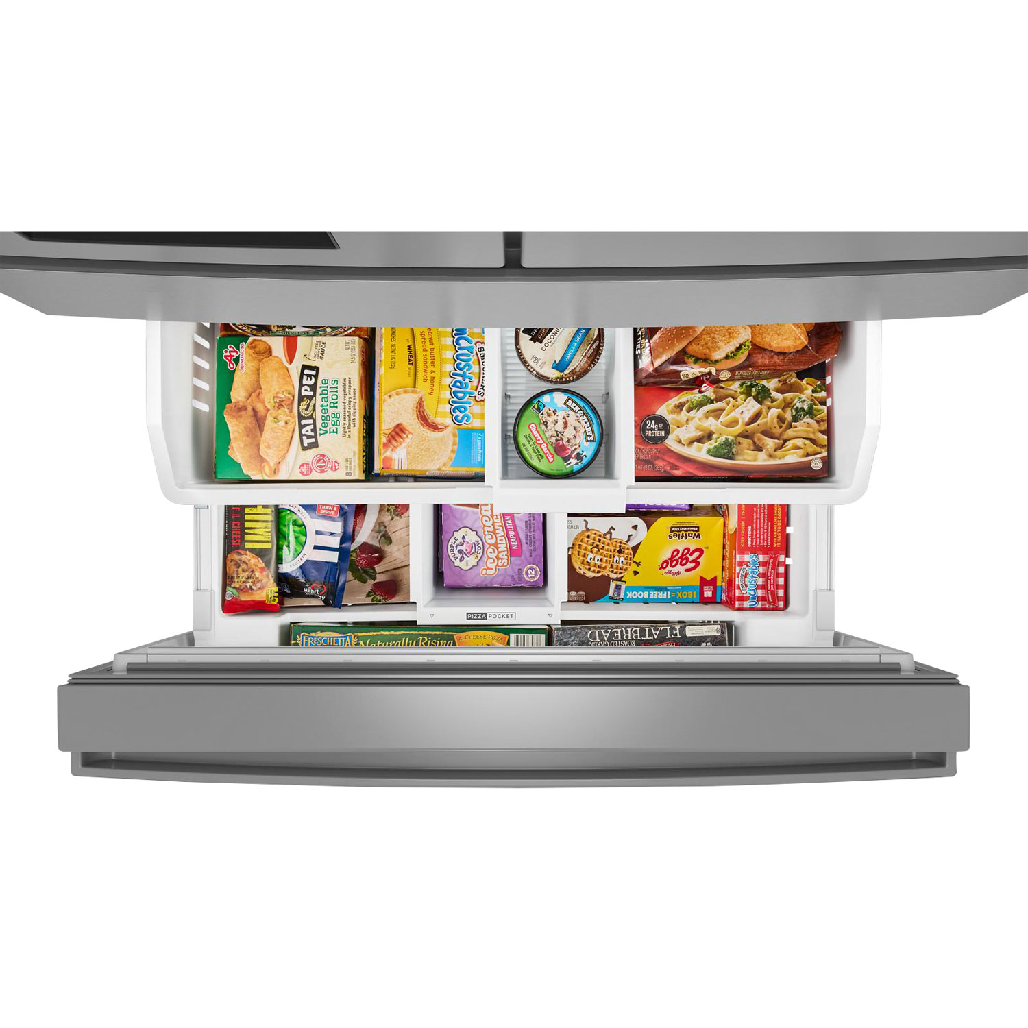 Whirlpool 36" 28.9 Cu Ft French Door Refrigerator w/ Water & Ice Dispenser - Resistant Stainless