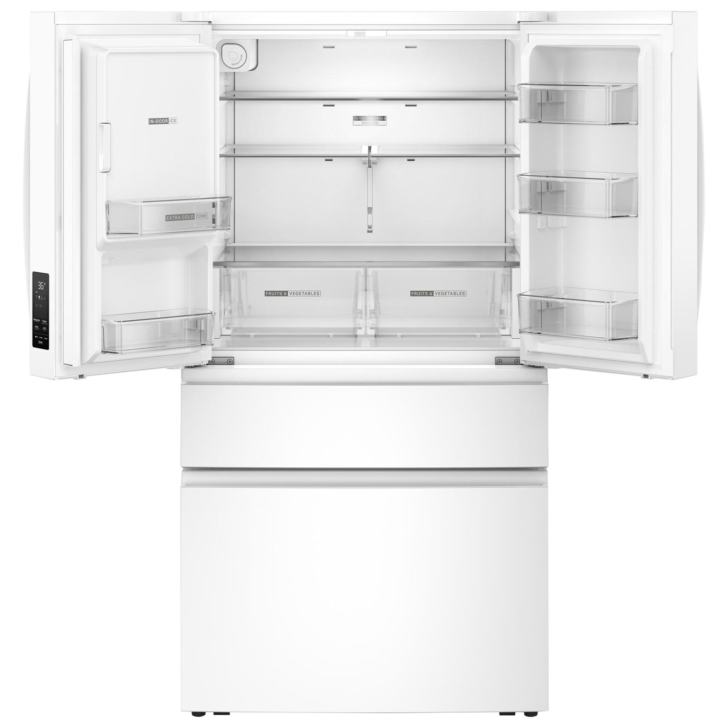Whirlpool 36" 28.9 Cu. Ft. French Door Refrigerator w/ Water & Ice Dispenser - White