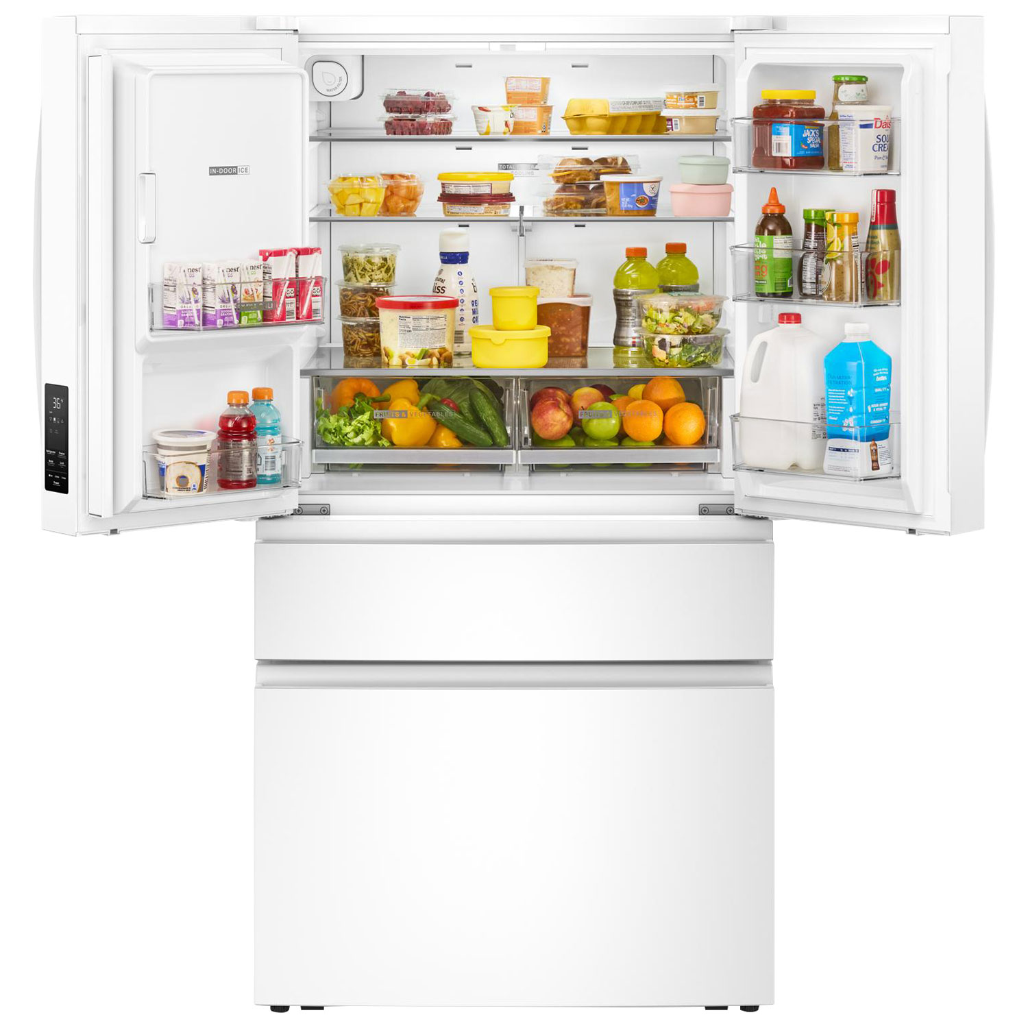 Whirlpool 36" 28.9 Cu. Ft. French Door Refrigerator w/ Water & Ice Dispenser - White