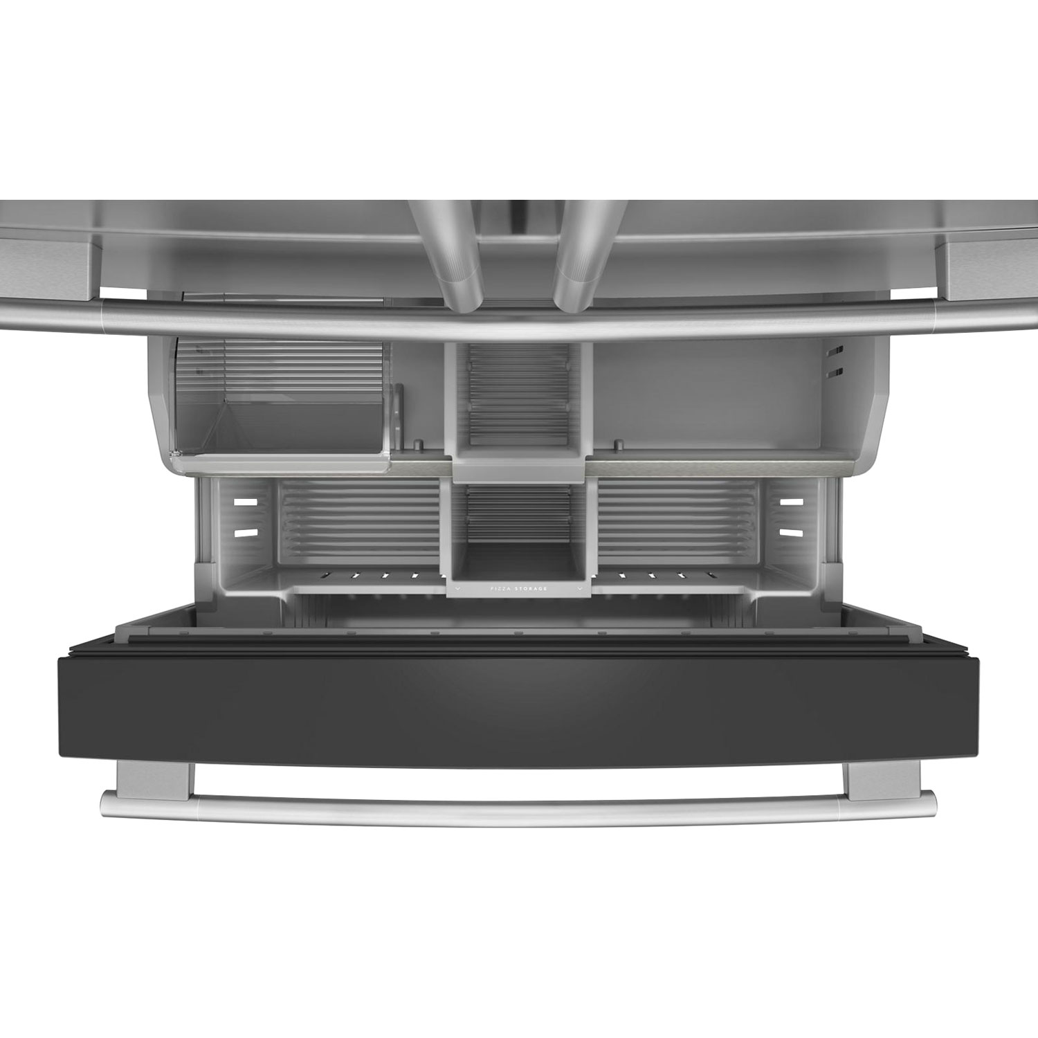 Réfrigérateur à deux portes 29,5 pi³ 36 po avec distributeur d'eau et de glaçons de KitchenAid - Acier inoxydable PrintShield