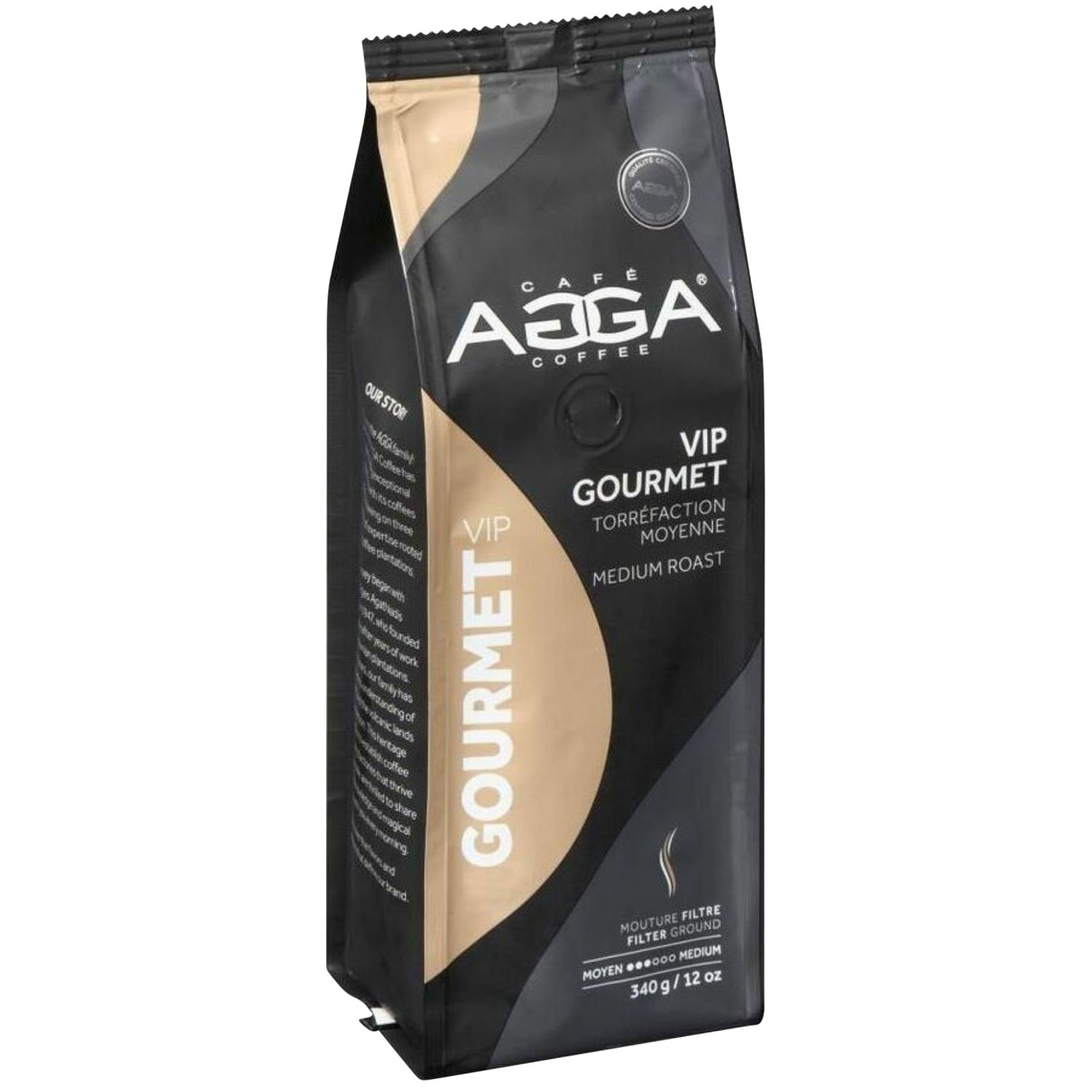 Agga VIP Gourmet Medium Roast Filter Ground Coffee - 12oz