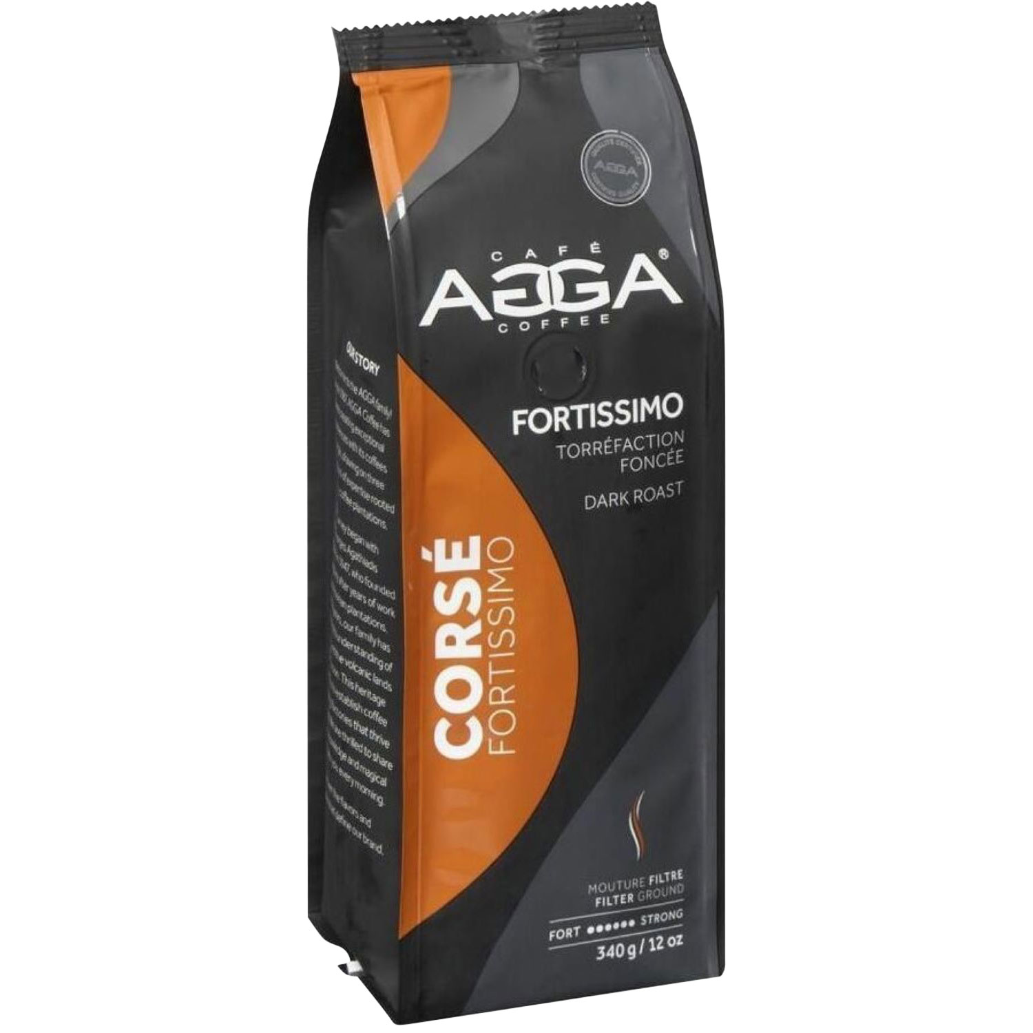 Agga Fortissimo Dark Roast Filter Ground Coffee - 12oz