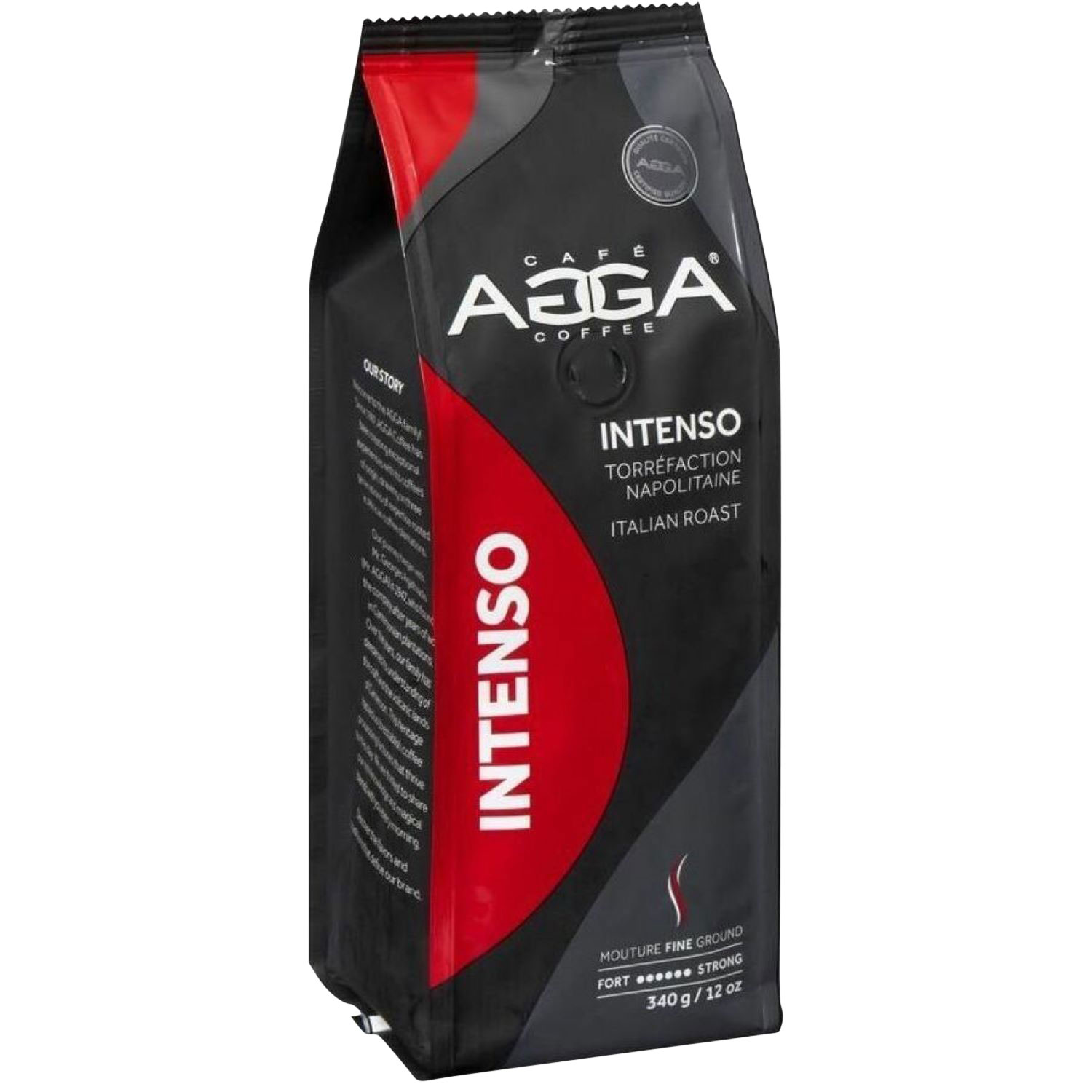 Agga Intenso Italian Dark Roast Filter Ground Coffee - 12oz