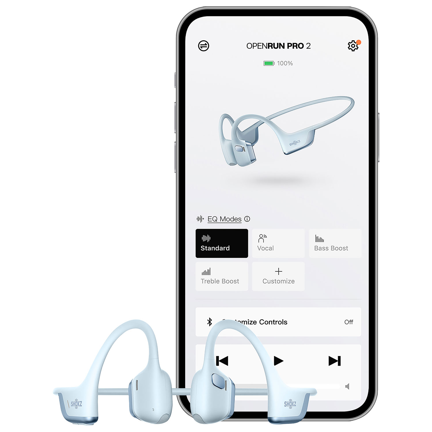 Écouteurs ouverts Bluetooth USB-C OpenRun Pro 2 de Shokz - Bleu mini