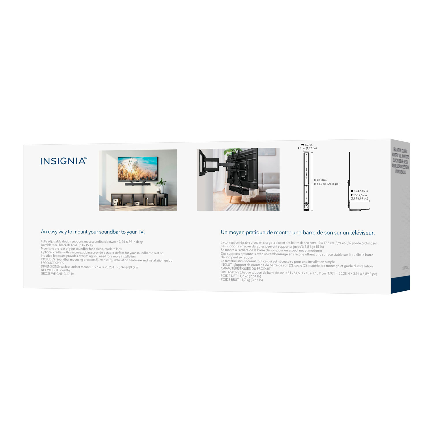 Insignia Rear Bottom Sound Bar Mount - Only at Best Buy