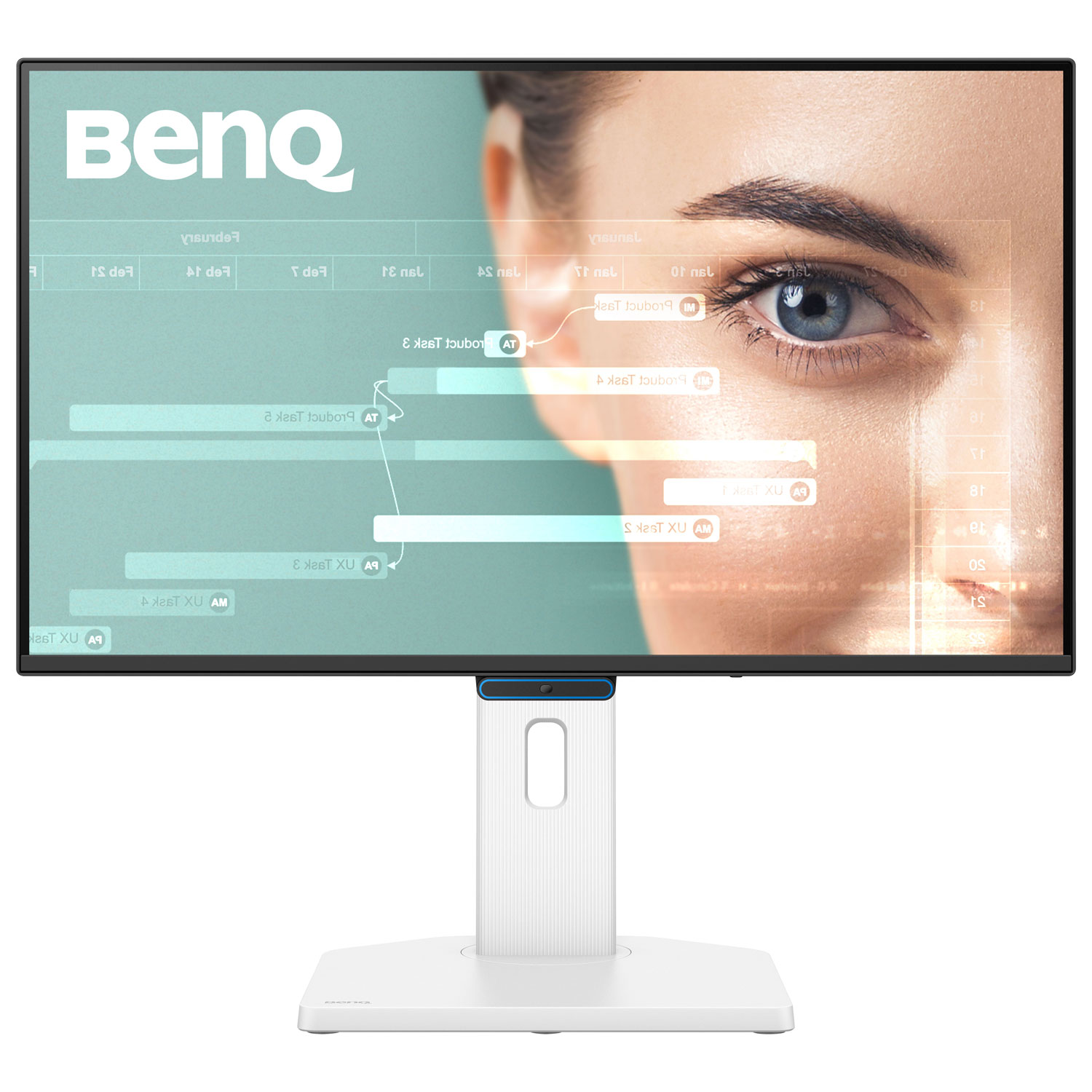 Moniteur DEL IPS HD intégrale 144 Hz 24 po de BenQ avec temps de réponse gris à gris de 5 ms - Blanc