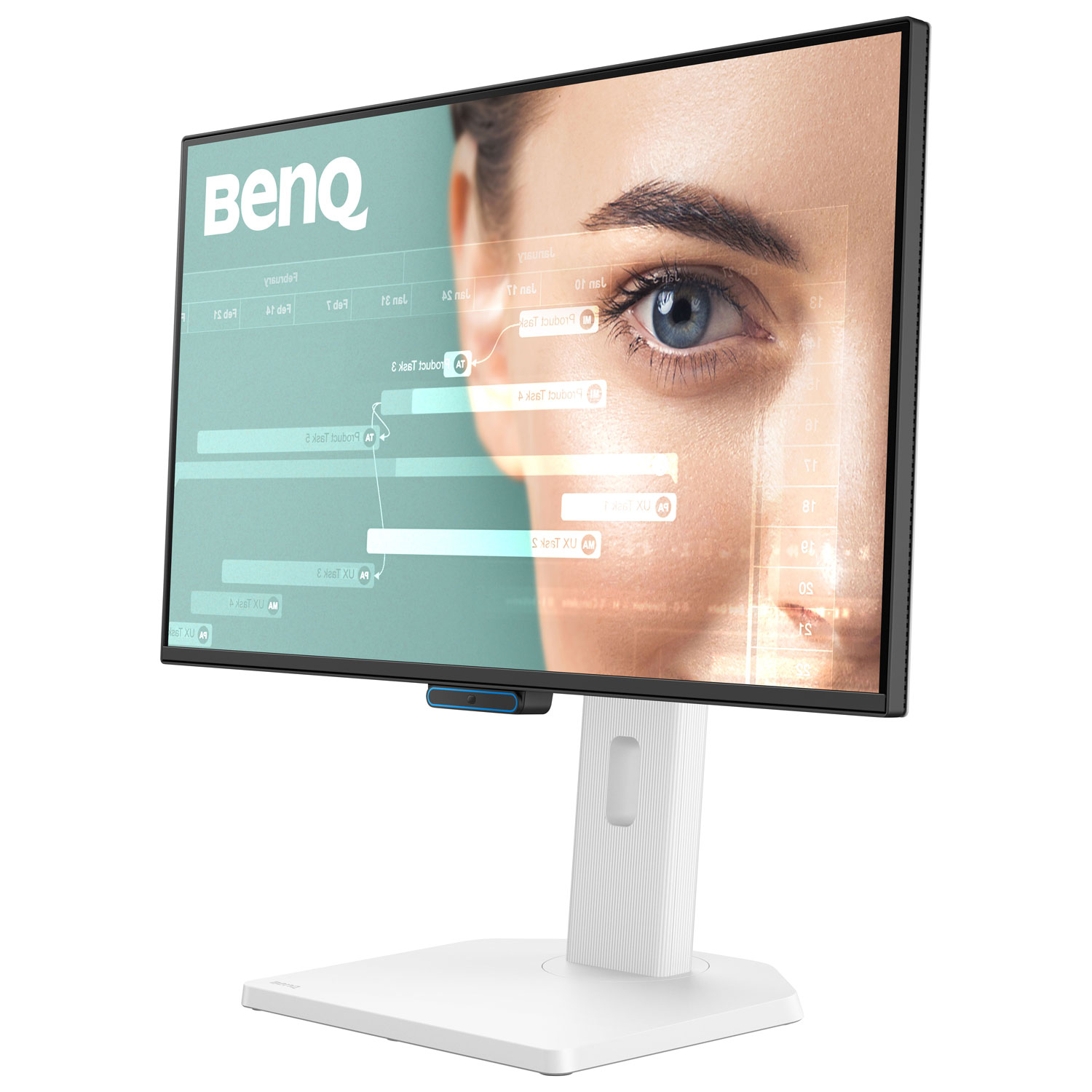 Moniteur DEL IPS HD intégrale 144 Hz 24 po de BenQ avec temps de réponse gris à gris de 5 ms - Blanc