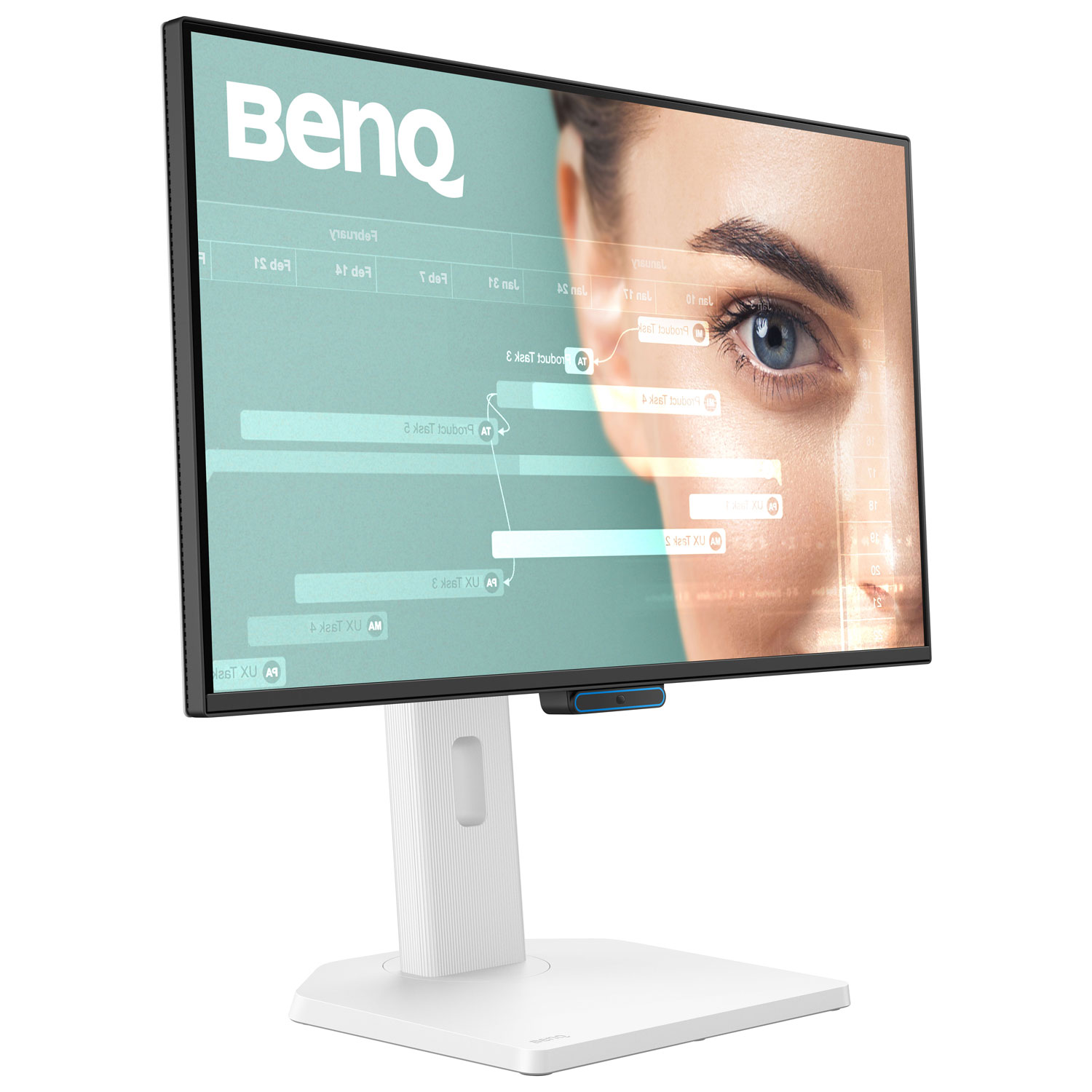 Moniteur DEL IPS HD intégrale 144 Hz 24 po de BenQ avec temps de réponse gris à gris de 5 ms - Blanc