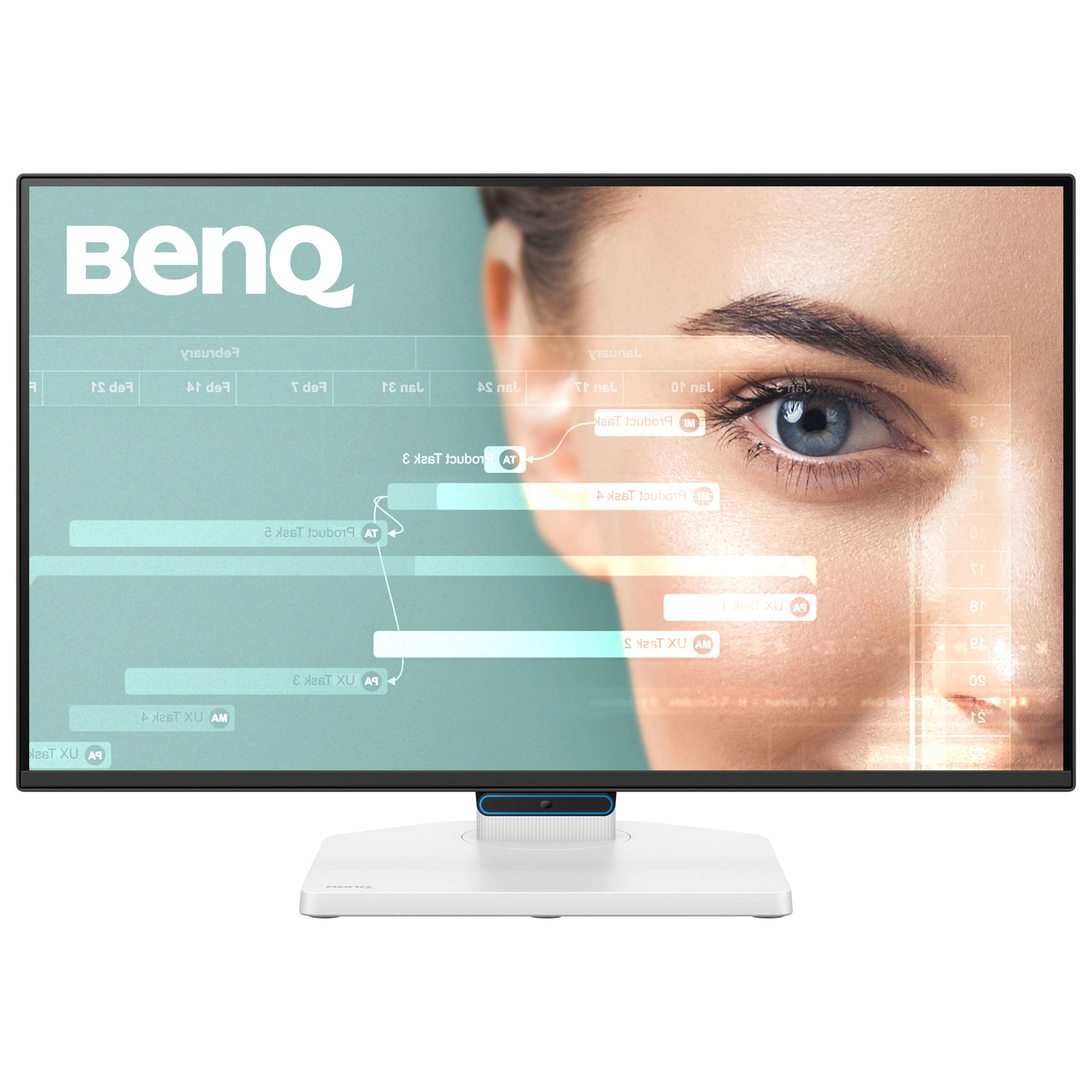Moniteur DEL IPS HD intégrale 144 Hz 24 po de BenQ avec temps de réponse gris à gris de 5 ms - Blanc