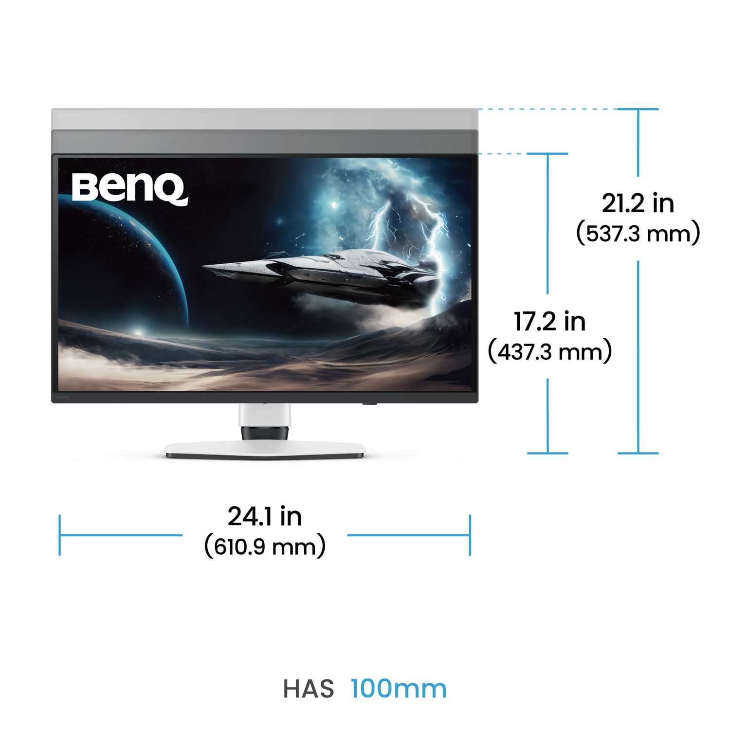 BenQ 27" 4K Ultra HD 240Hz 0.03ms GTG OLED Gaming Monitor - White