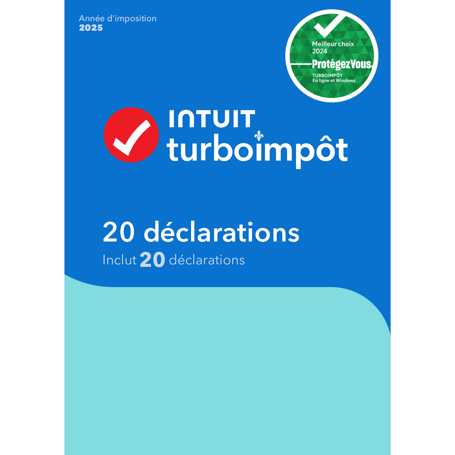 TurboImpôt 2025 - 1 utilisateur - 20 déclarations