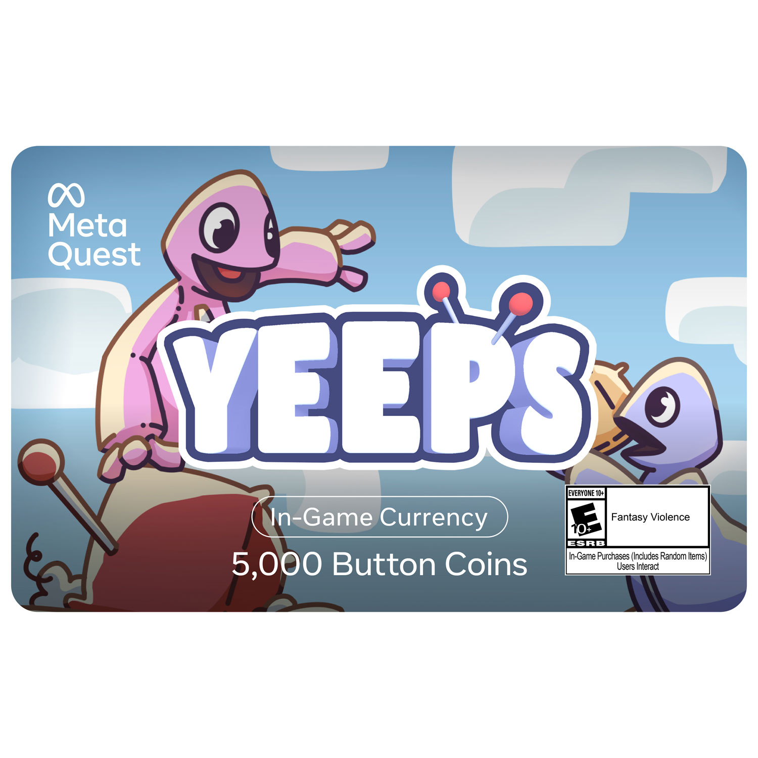Meta Quest Gift Card - Yeeps: Hide and Seek 5000 Coins - Digital Download