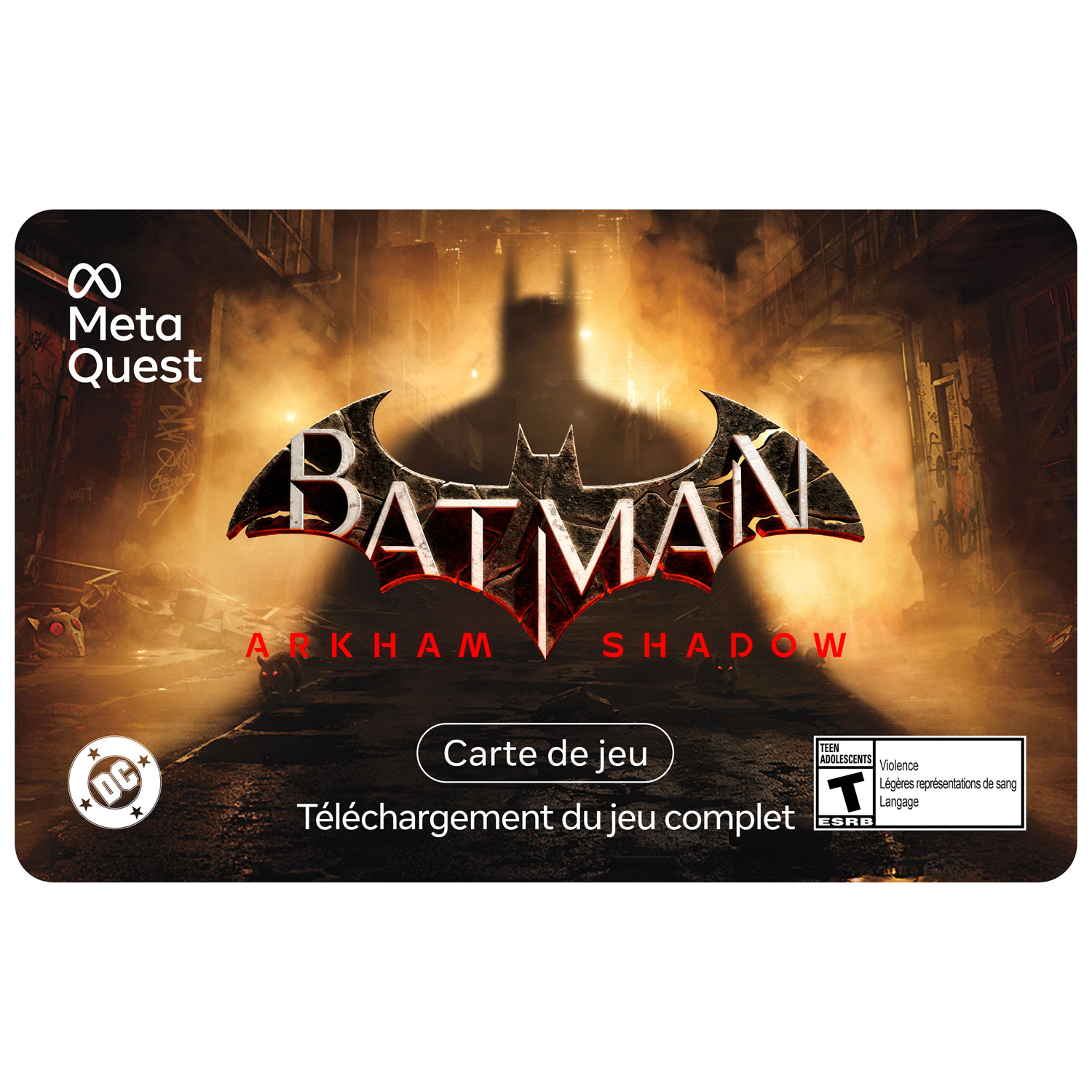 Carte-cadeau Meta Quest - Batman: Arkham Shadow - Téléchargement numérique