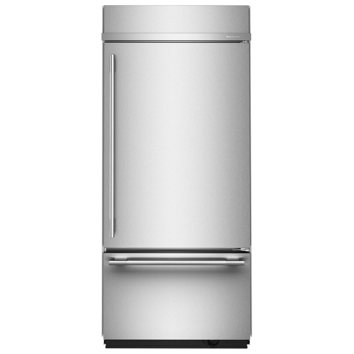 Réfrigérateur à congélateur inférieur 20,8 pi³ 37 po de KitchenAid - Acier inoxydable avec fini PrintShield