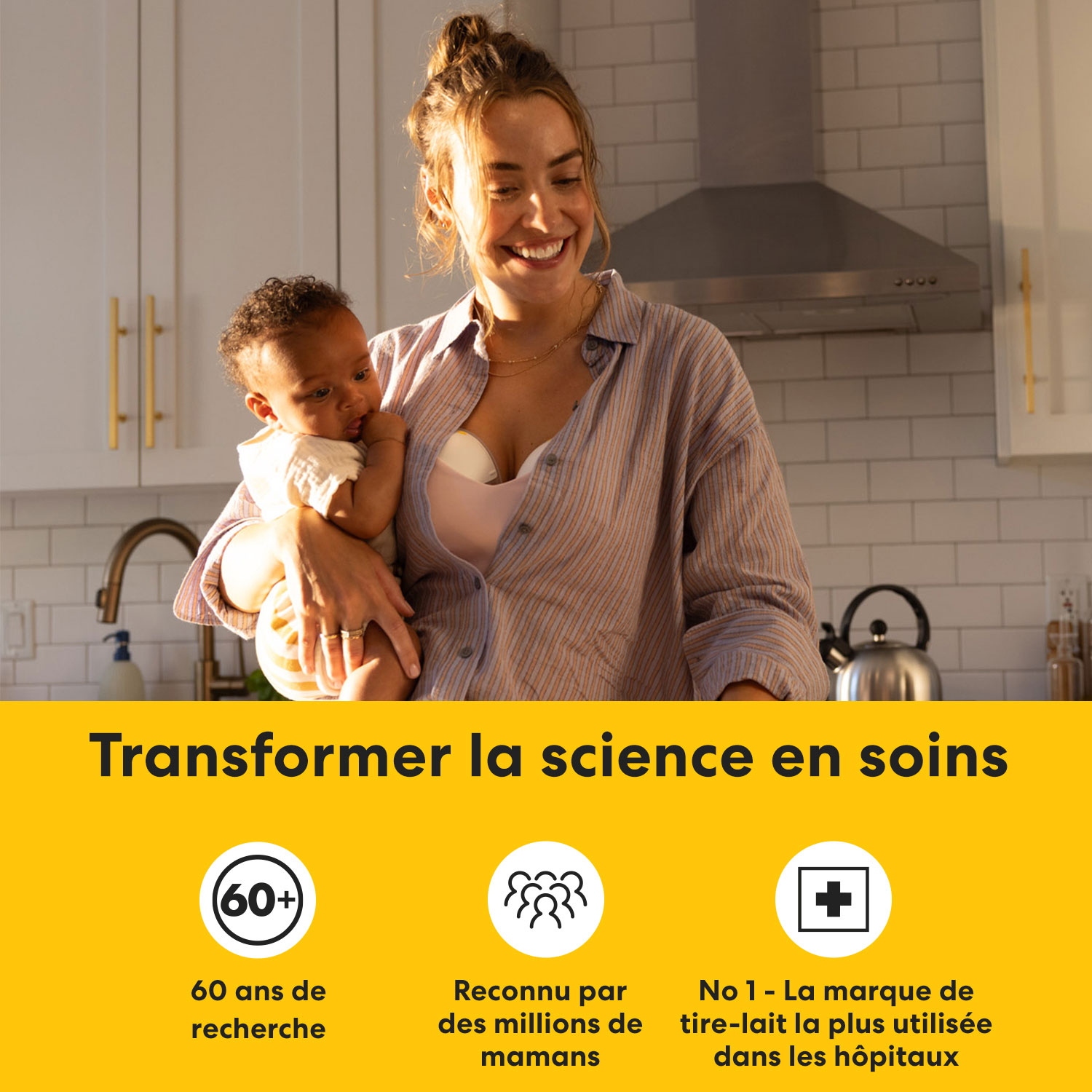 Tire-lait électrique portable Motion InBra de Medela