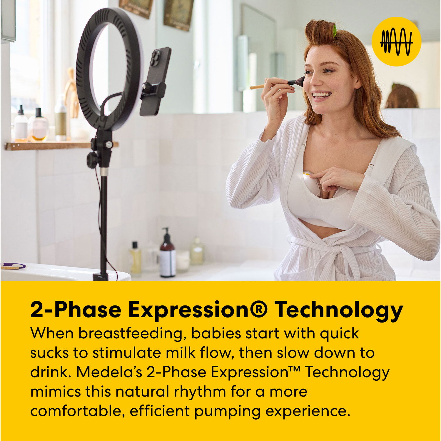 Tire-lait électrique portable Motion InBra de Medela