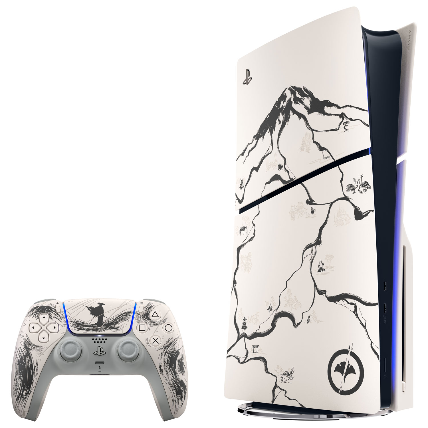 Ensemble PlayStation 5 et Ghost of Yōtei édition limitée noire