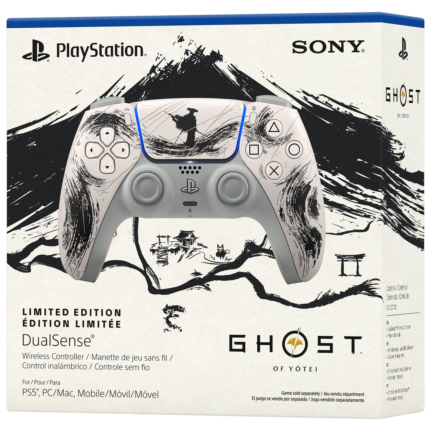 PlayStation 5 DualSense Wireless Controller - Ghost of Yōtei Black Limited Edition
