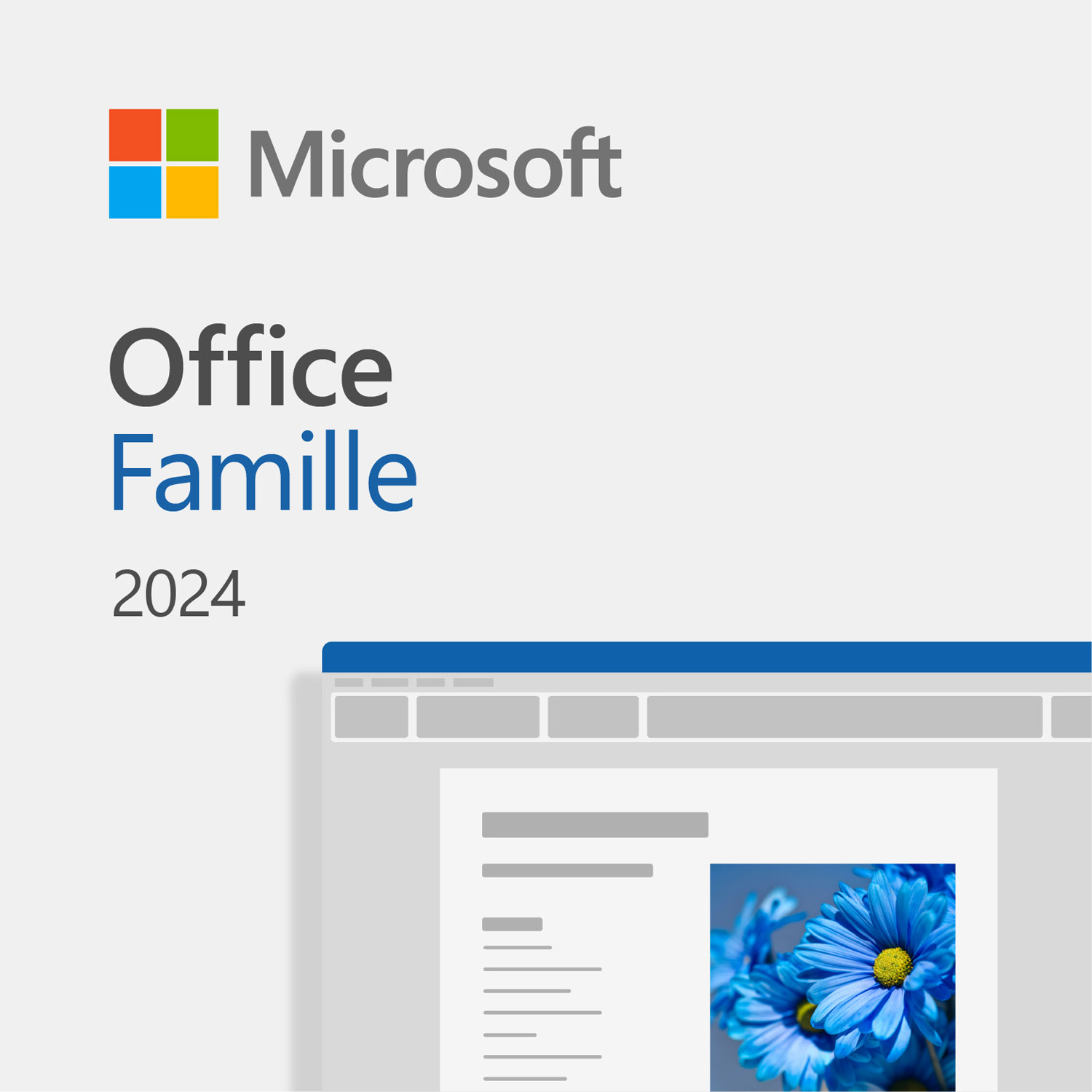 Microsoft Office Famille 2024 et ESET Sécurité essentielle pour les particuliers - 1 utilisateur - 1 appareil - Bilingue - Téléchargement numérique