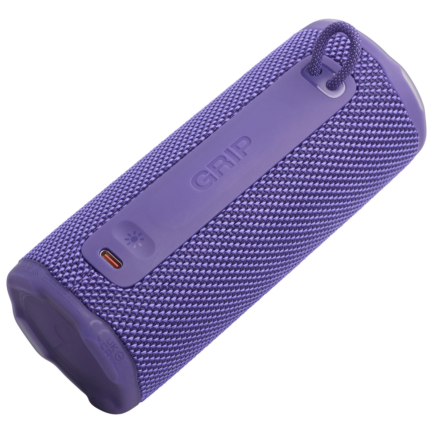 Haut-parleur sans fil Bluetooth résistant aux éclaboussures Grip de JBL - Violet