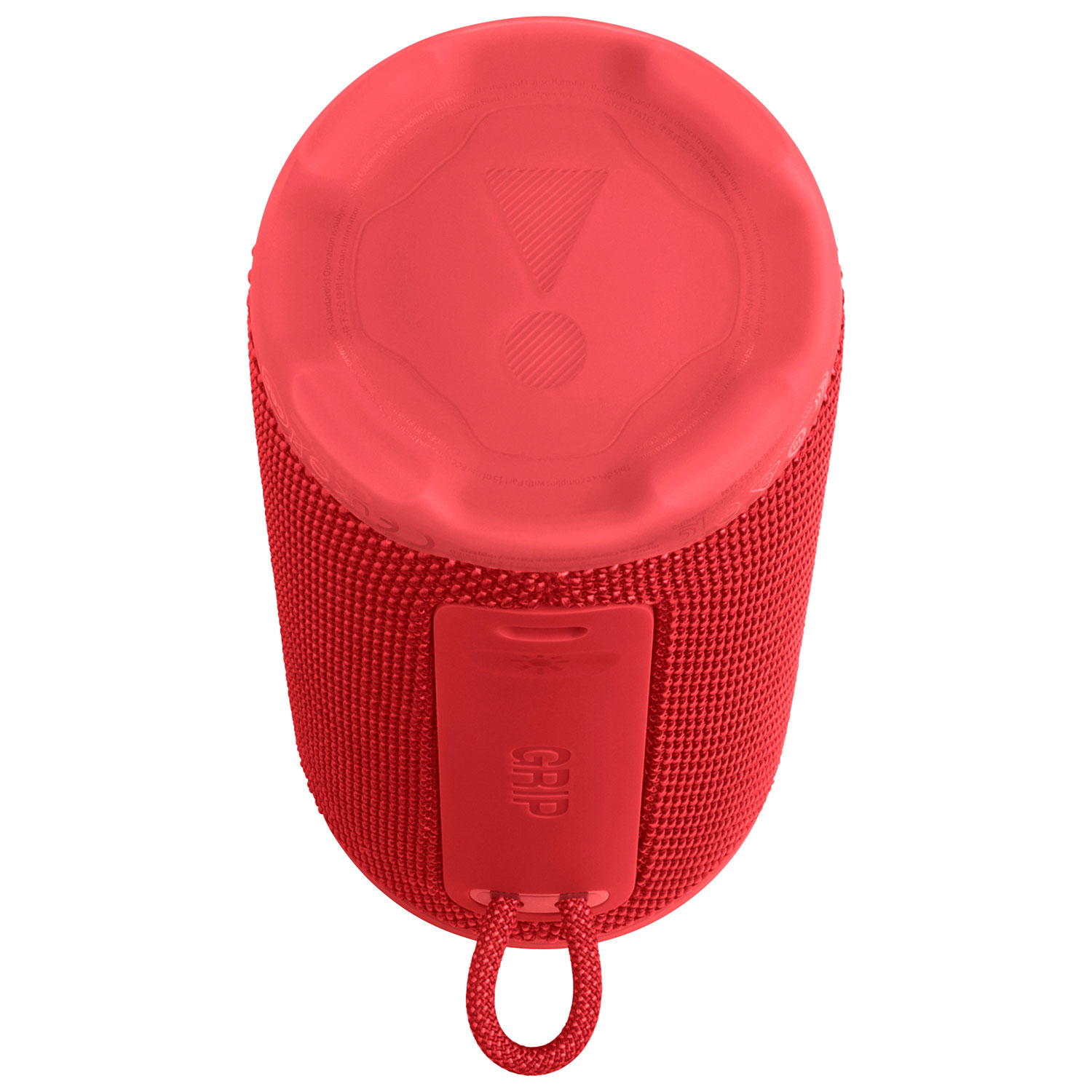 Haut-parleur sans fil Bluetooth résistant aux éclaboussures Grip de JBL - Rouge