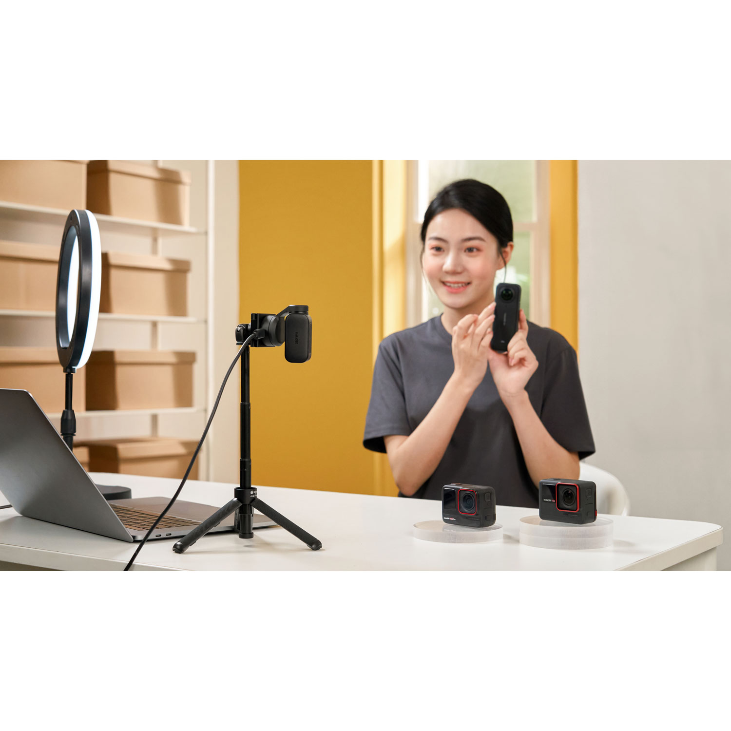 Caméra Web 4K Link 2 d'Insta360 - Noir