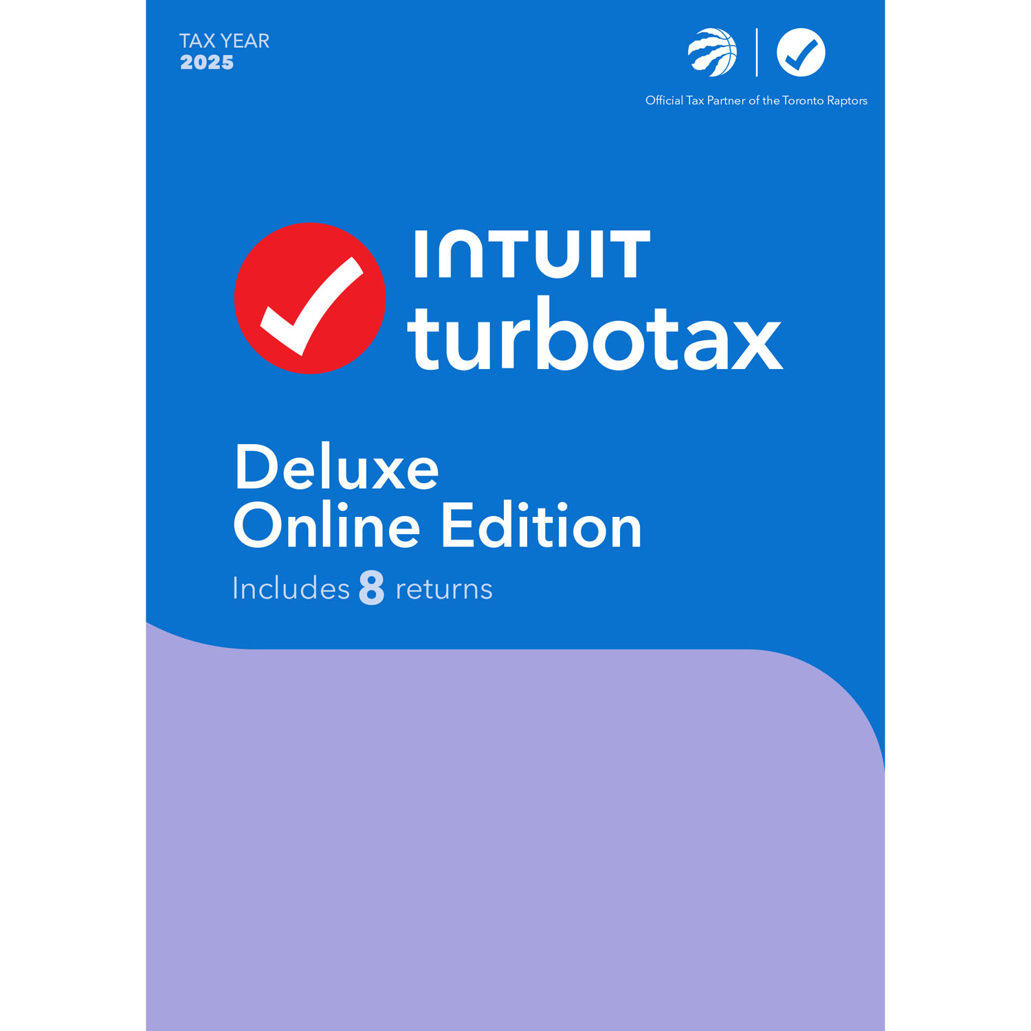TurboTax Deluxe Online Edition 2025 - 1 utilisateur - 8 déclarations - Anglais - Téléchargement numérique