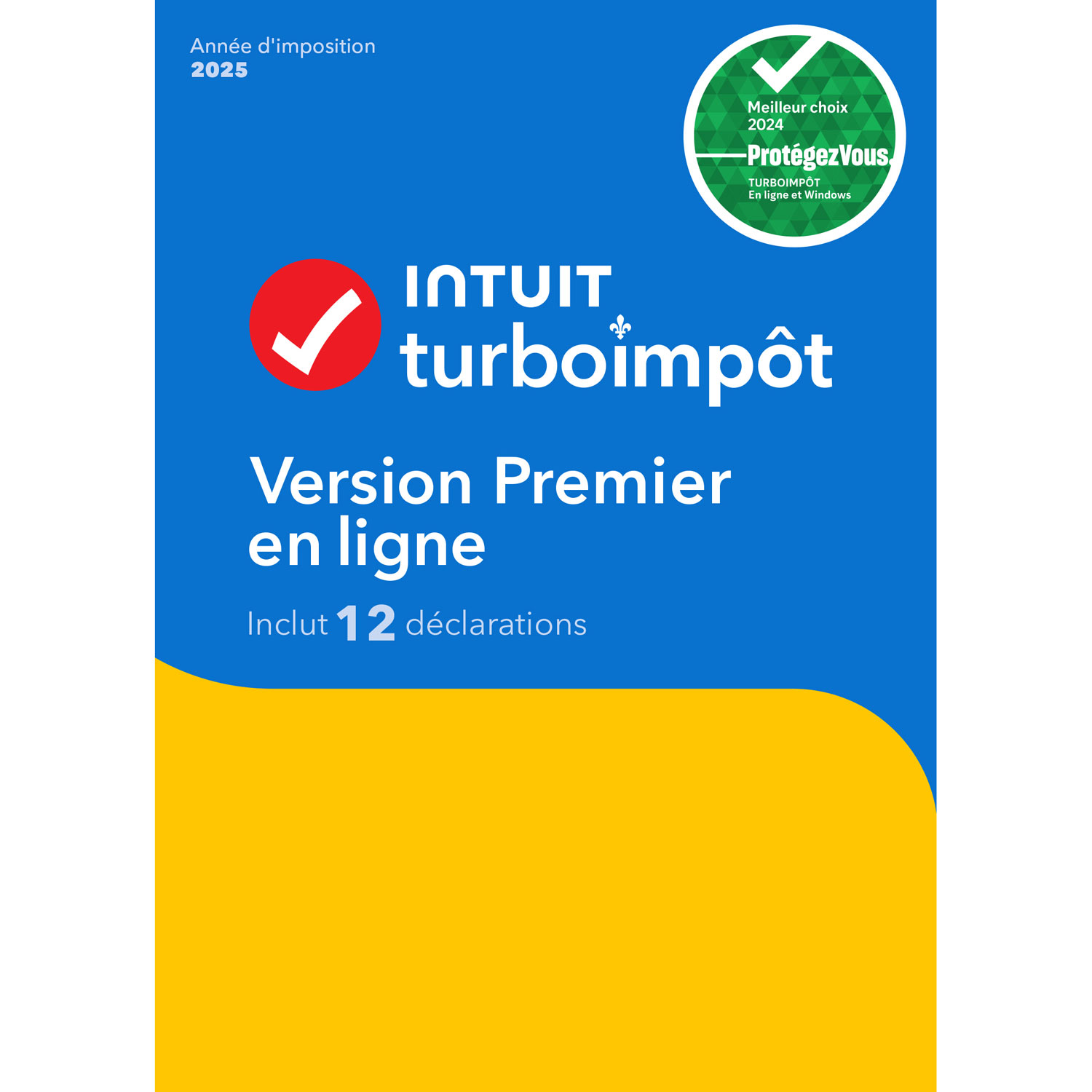 TurboImpôt Premier en ligne 2025 - 1 User - 12 Returns - French - Digital Download